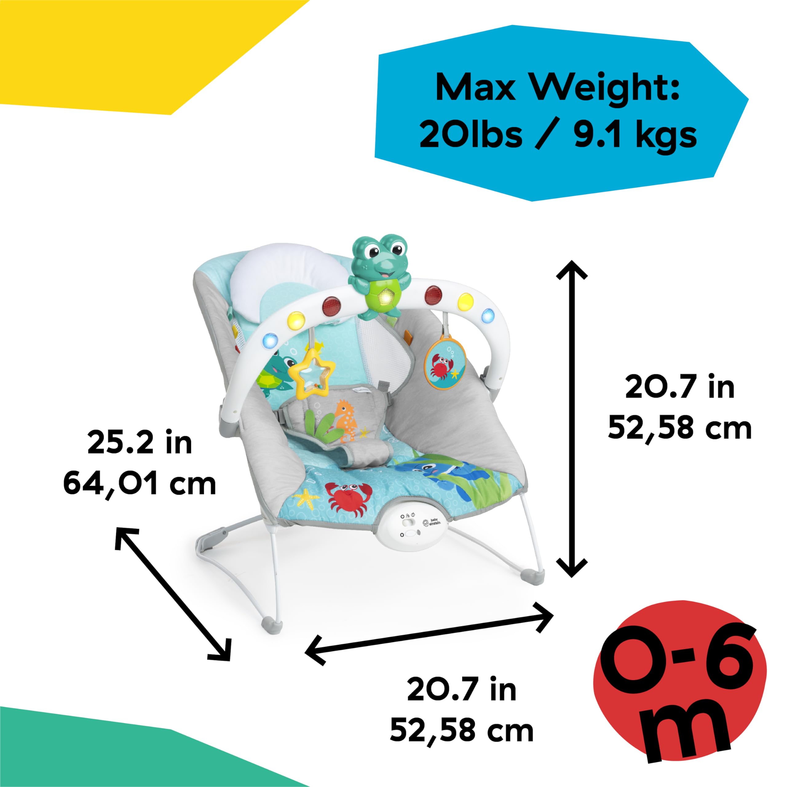Foto 4 | Los Exploradores Oceánicos De Bouncer Baby Einstein Patean Neptuno - Venta Internacional.