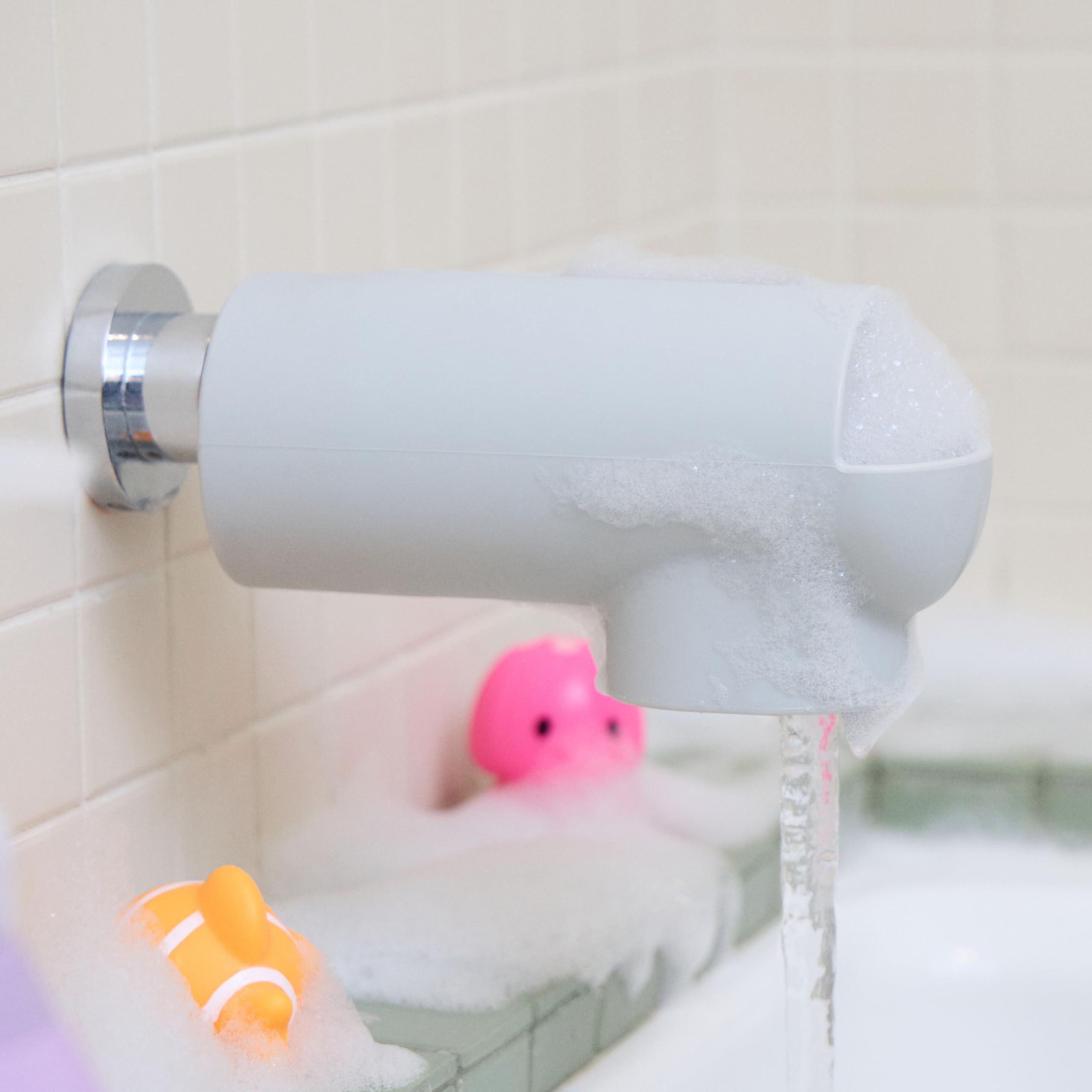 Foto 4 pulgar | Protector De Caño De Bañera Munchkin Soft Spot De Silicona Con Dispensador - Venta Internacional.