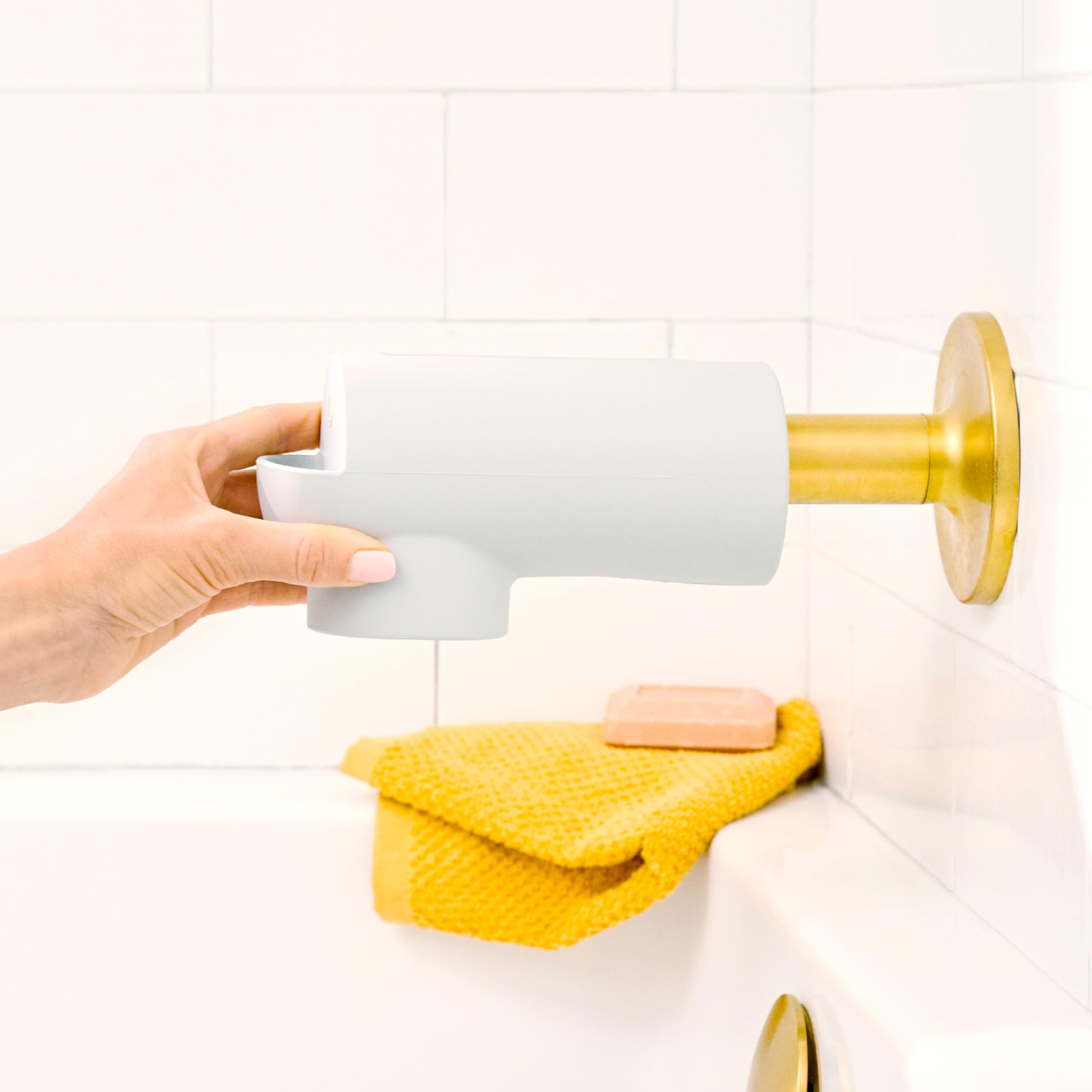 Foto 6 pulgar | Protector De Caño De Bañera Munchkin Soft Spot De Silicona Con Dispensador - Venta Internacional.