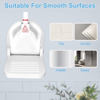Foto 5 | Reposapiés De Ducha Plegable Clio Para Afeitarse Las Piernas Con Ventosa - Venta Internacional.