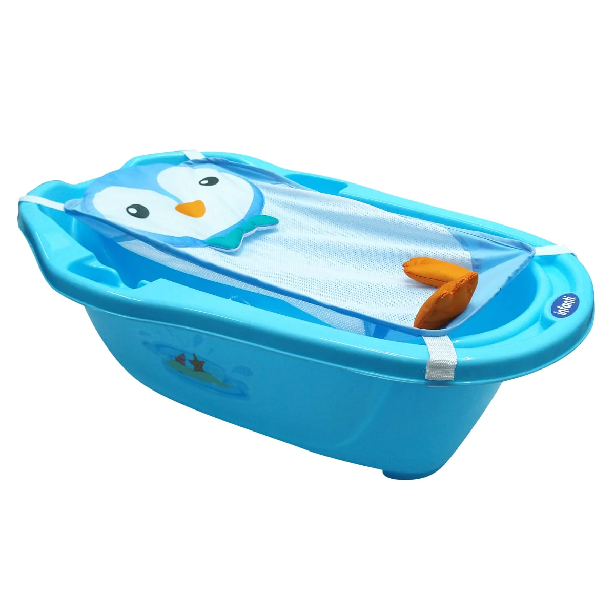 Foto 2 pulgar | Bañera Para Bebe De Pingüino Color Azul Infanti