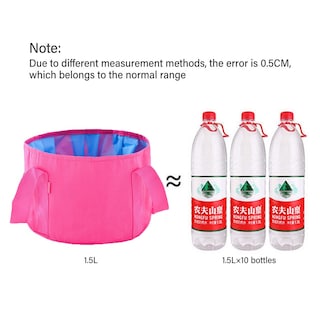 Foto 2 | Bolsa Plegable Para Remojo De Pies Con Asas Para Niños Color Rojo Rosa - Venta Internacional.