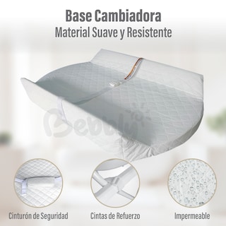 Foto 5 | Bebbly Bañera Para Bebé Con Soporte Metálico Tina 2 En 1 Con Cambiador (gris)