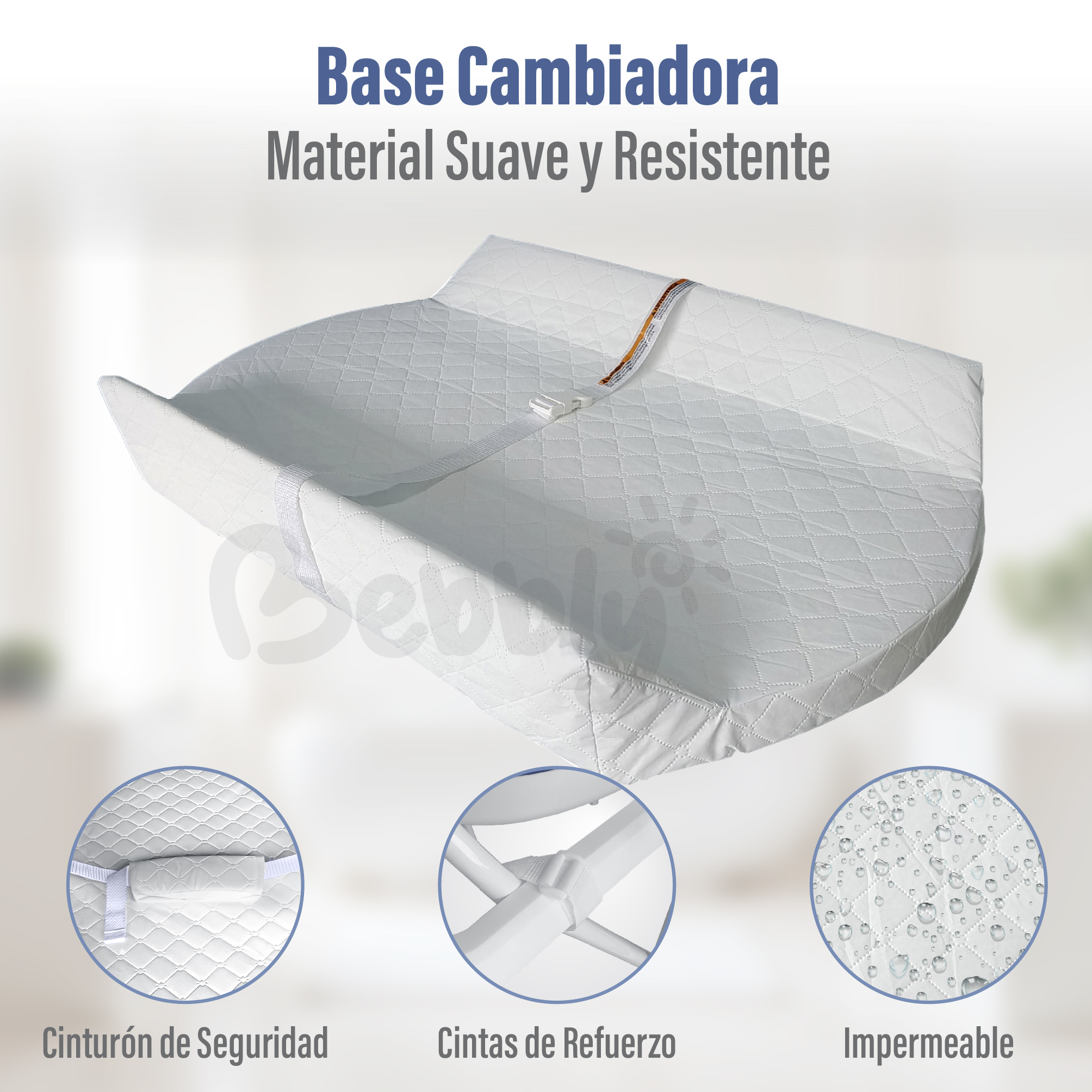 Foto 5 pulgar | Bebbly Bañera Para Bebé Con Soporte Metálico  Tina 2 En 1 Con Cambiador (azul)