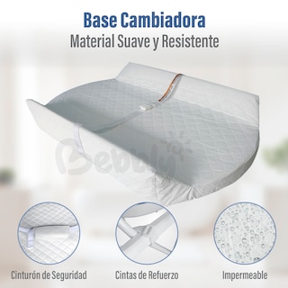Foto 4 | Bebbly Bañera Para Bebé Con Soporte Metálico Tina 2 En 1 Con Cambiador (azul)