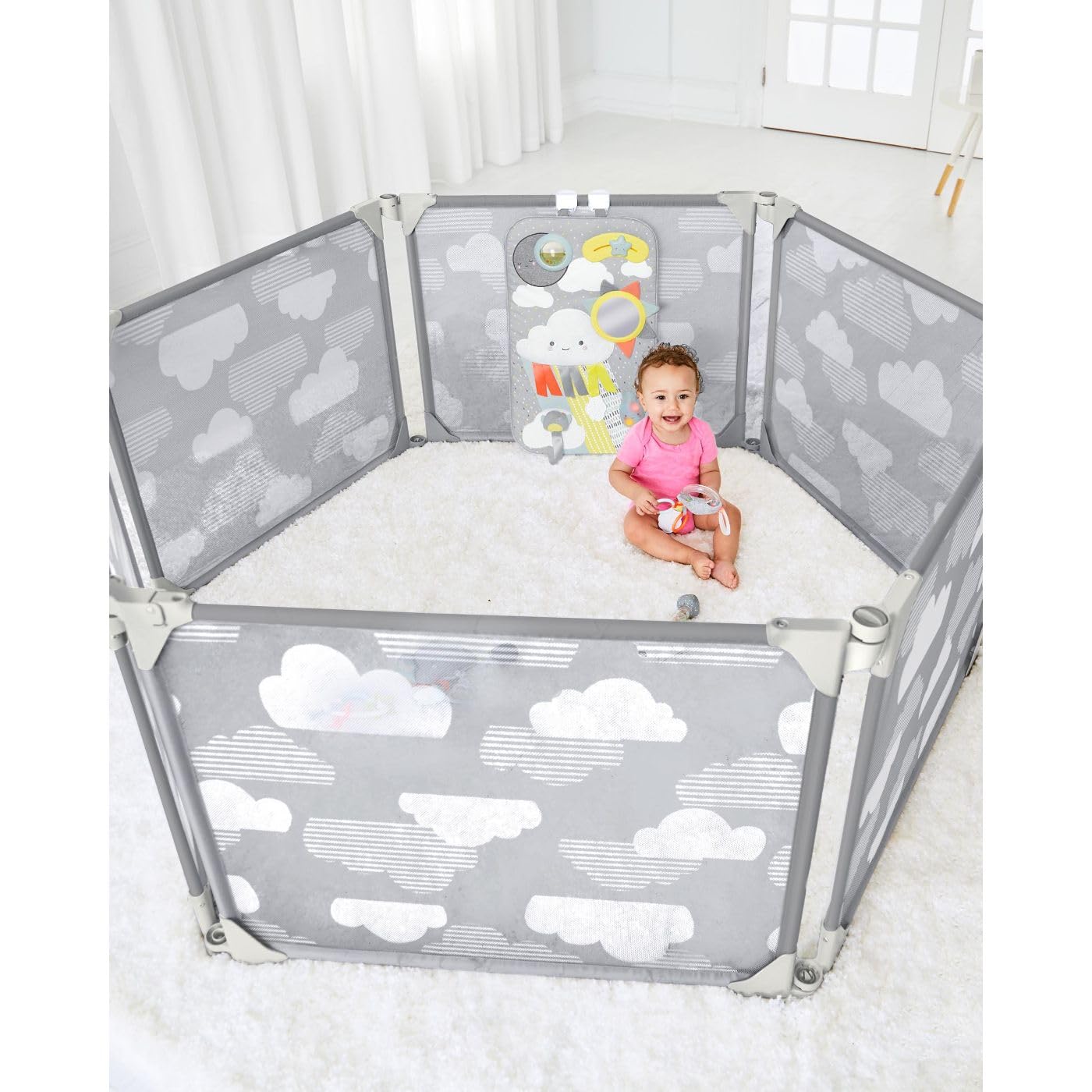 Foto 6 pulgar | Carcasa Expandible Playview Skip Hop Baby Gate, Plateada - Venta Internacional.