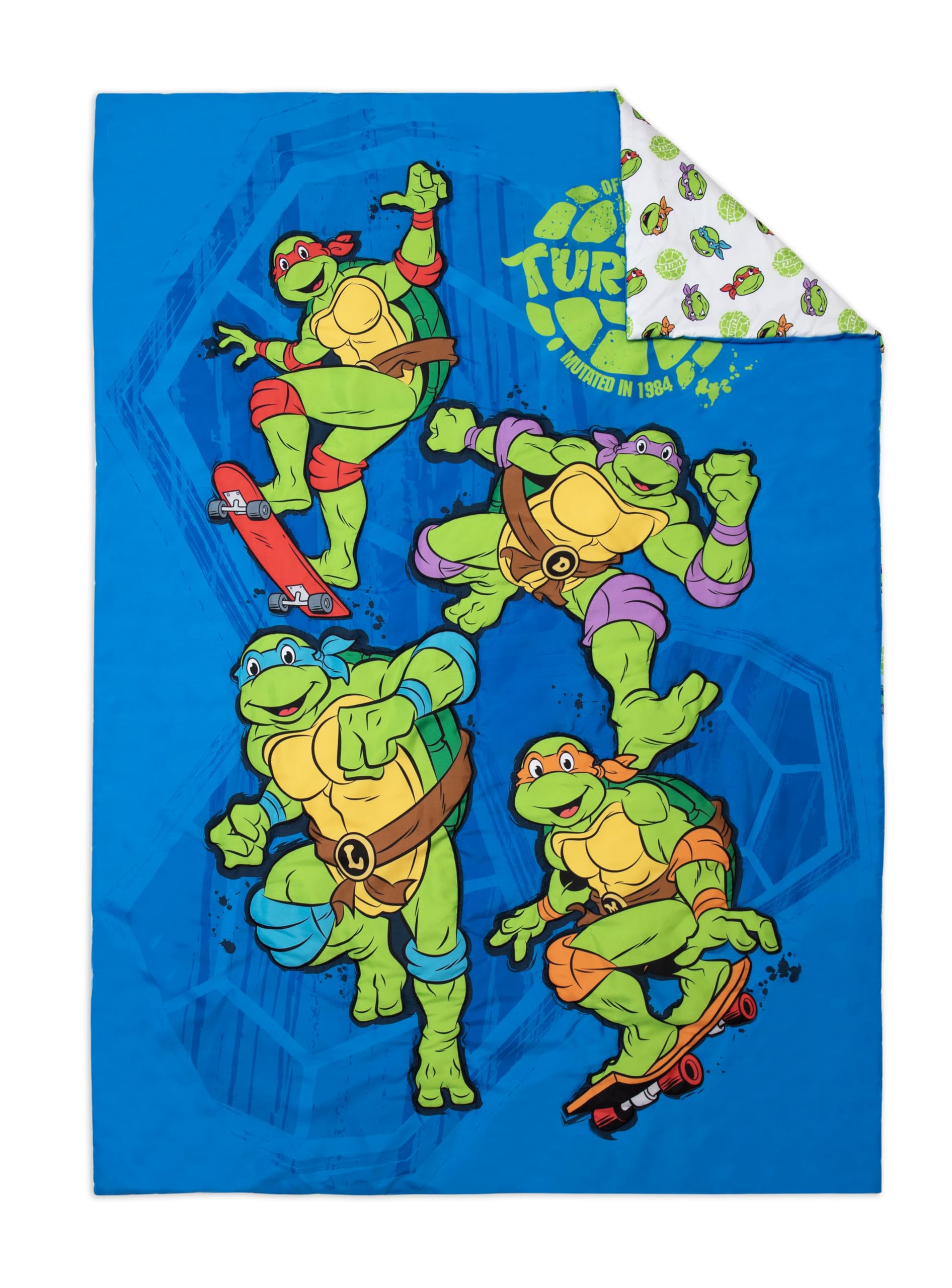 Foto 4 pulgar | Juego De Ropa De Cama Para Niños Pequeños Teenage Mutant Ninja Turtles, 4 Piezas - Venta Internacional.