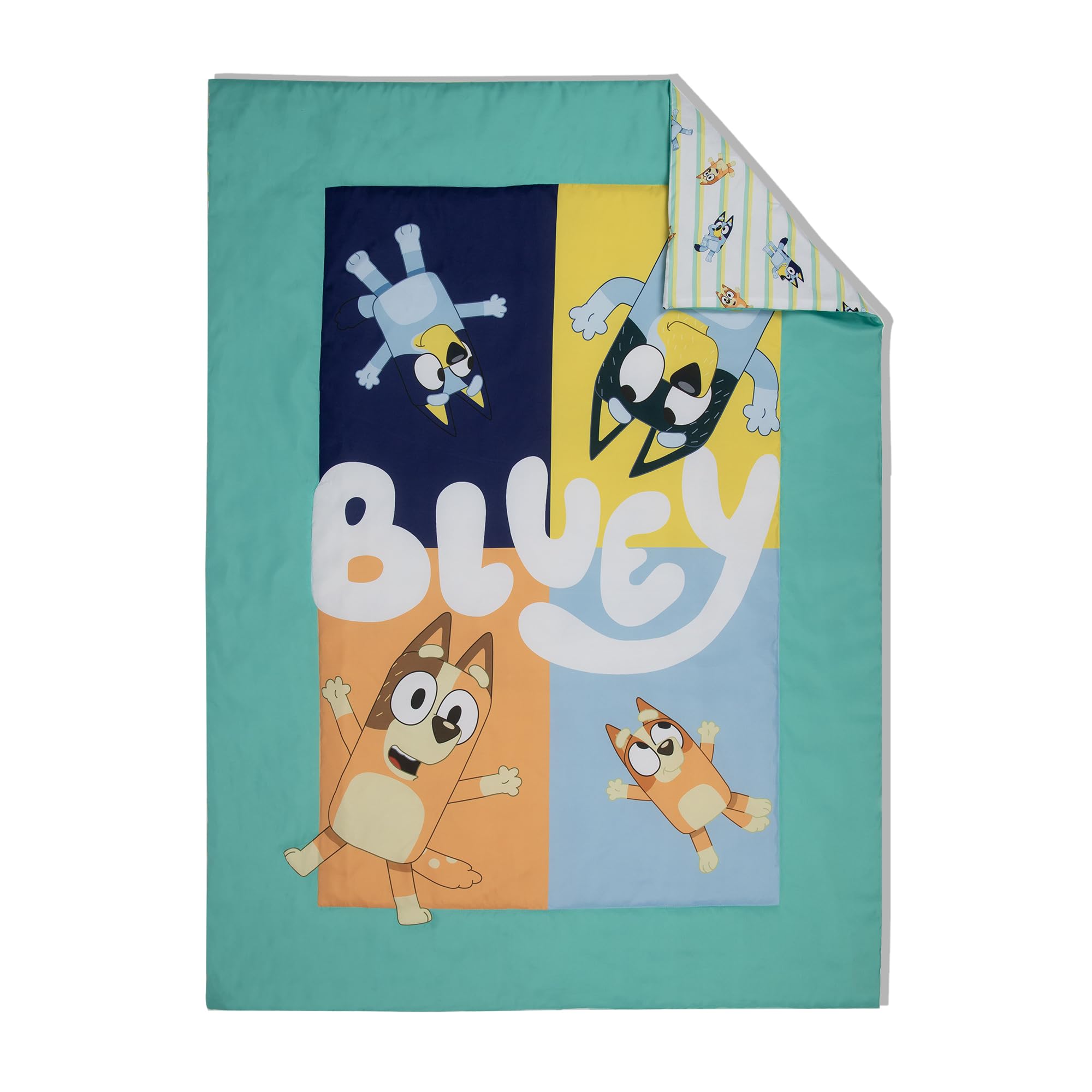 Foto 4 pulgar | Juego De Ropa De Cama Para Niños Pequeños Bluey, Sábana De 4 Piezas, Azul - Venta Internacional.