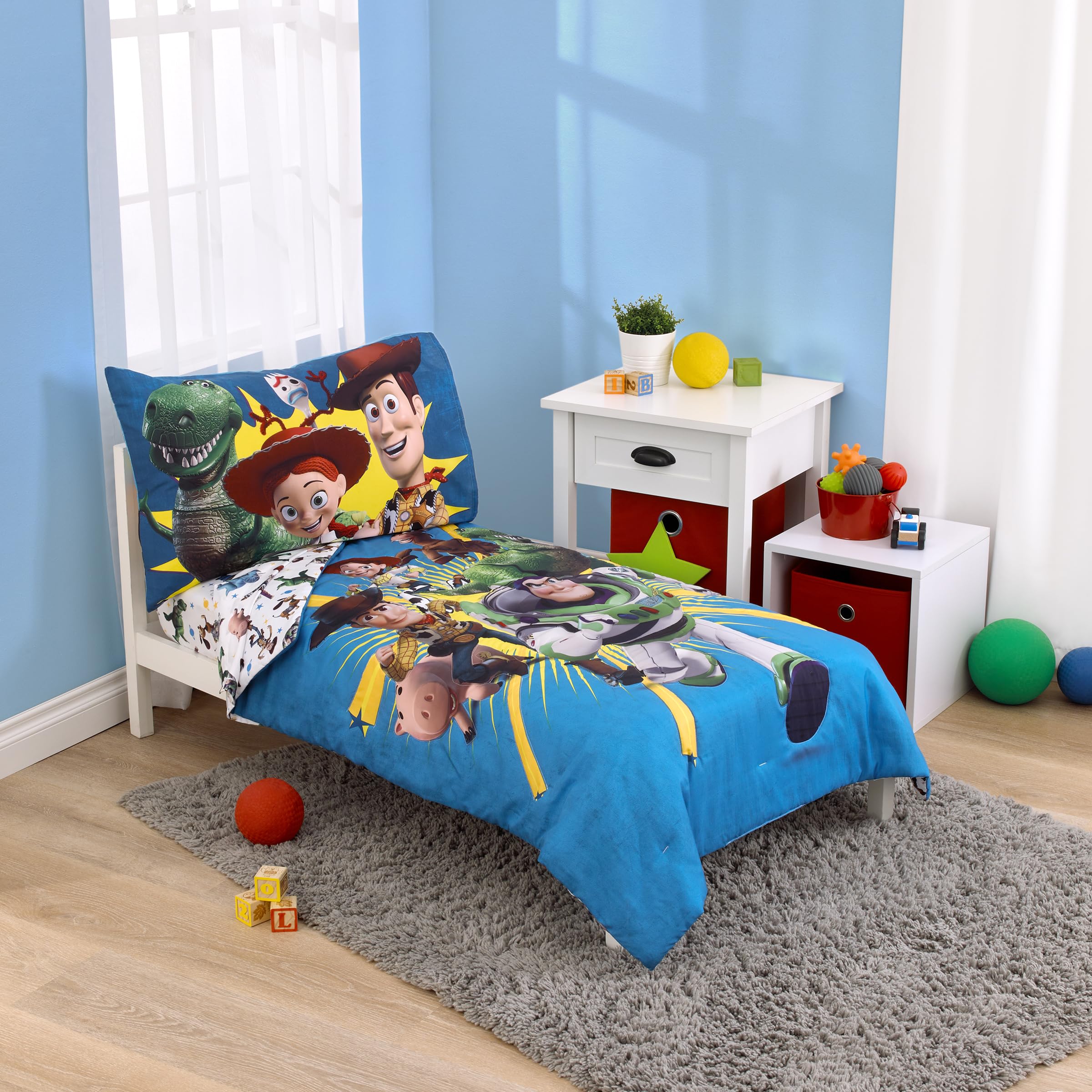 Foto 2 pulgar | Juego de Cama Infantil NoJo Disney Toy Story Taking Action 4 Piezas - Venta Internacional