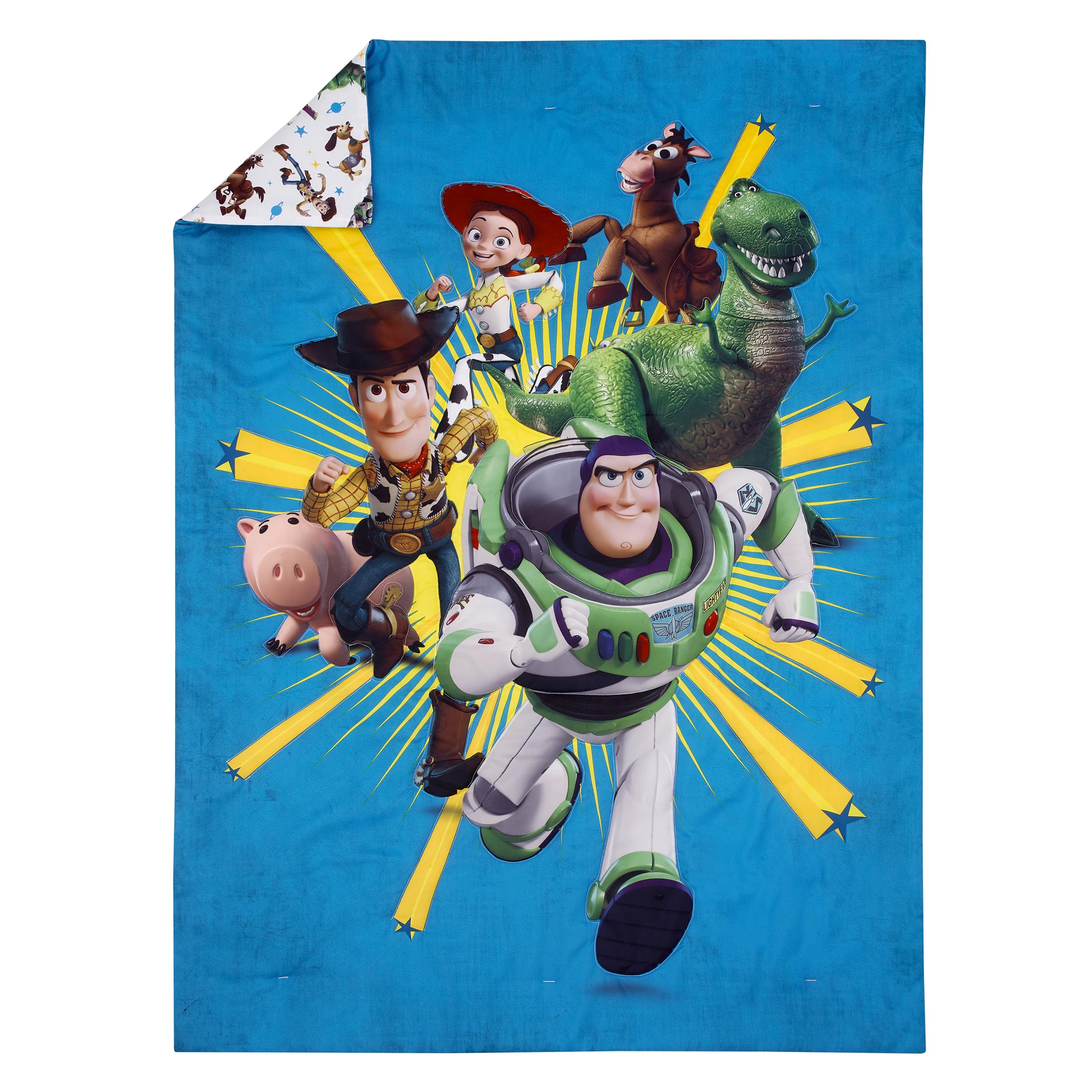 Foto 2 | Juego de Cama Infantil NoJo Disney Toy Story Taking Action 4 Piezas - Venta Internacional