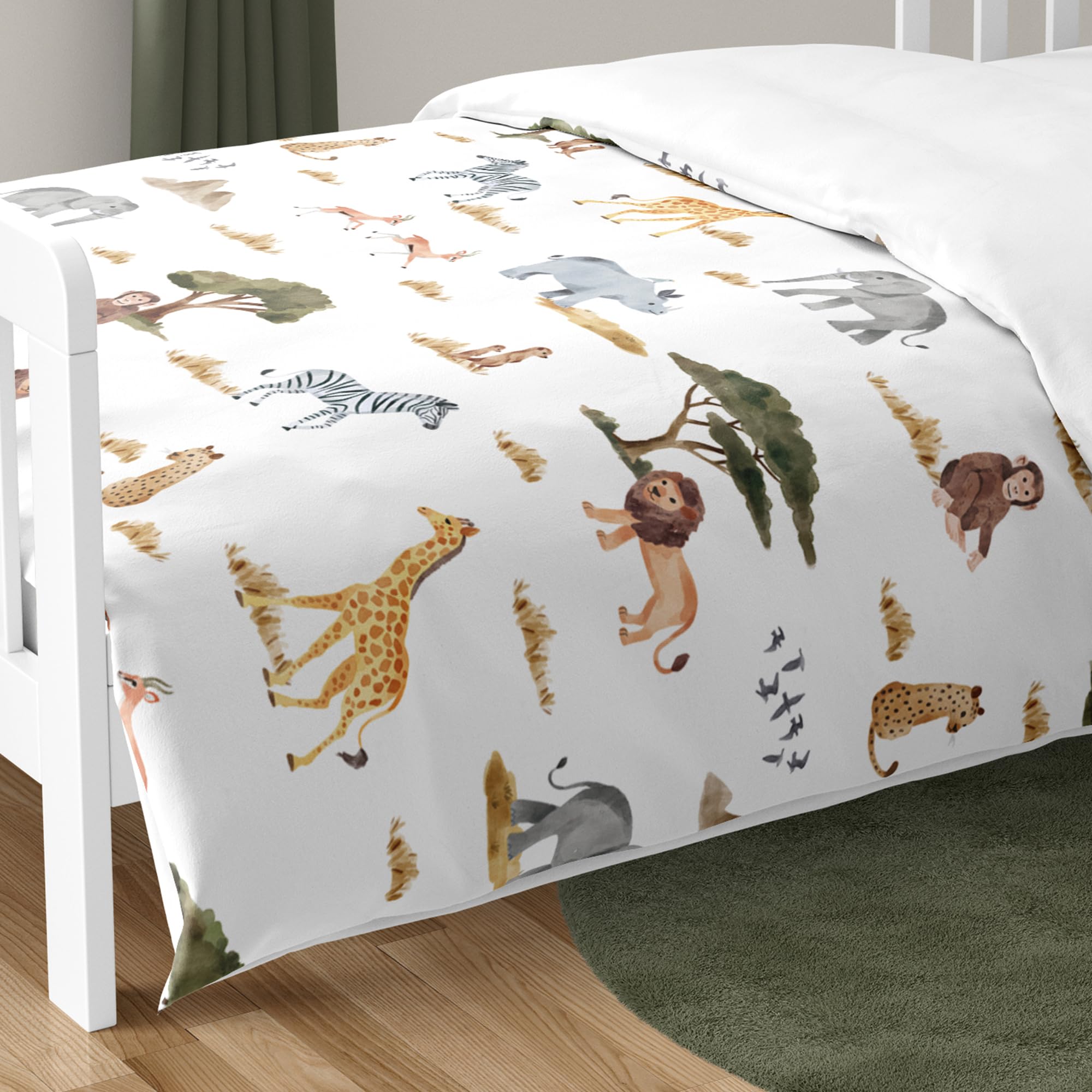 Foto 6 | Juego De Ropa De Cama Sweet Jojo Designs Jungle Animals Para Niños Pequeños, 5 Piezas - Venta Internacional.