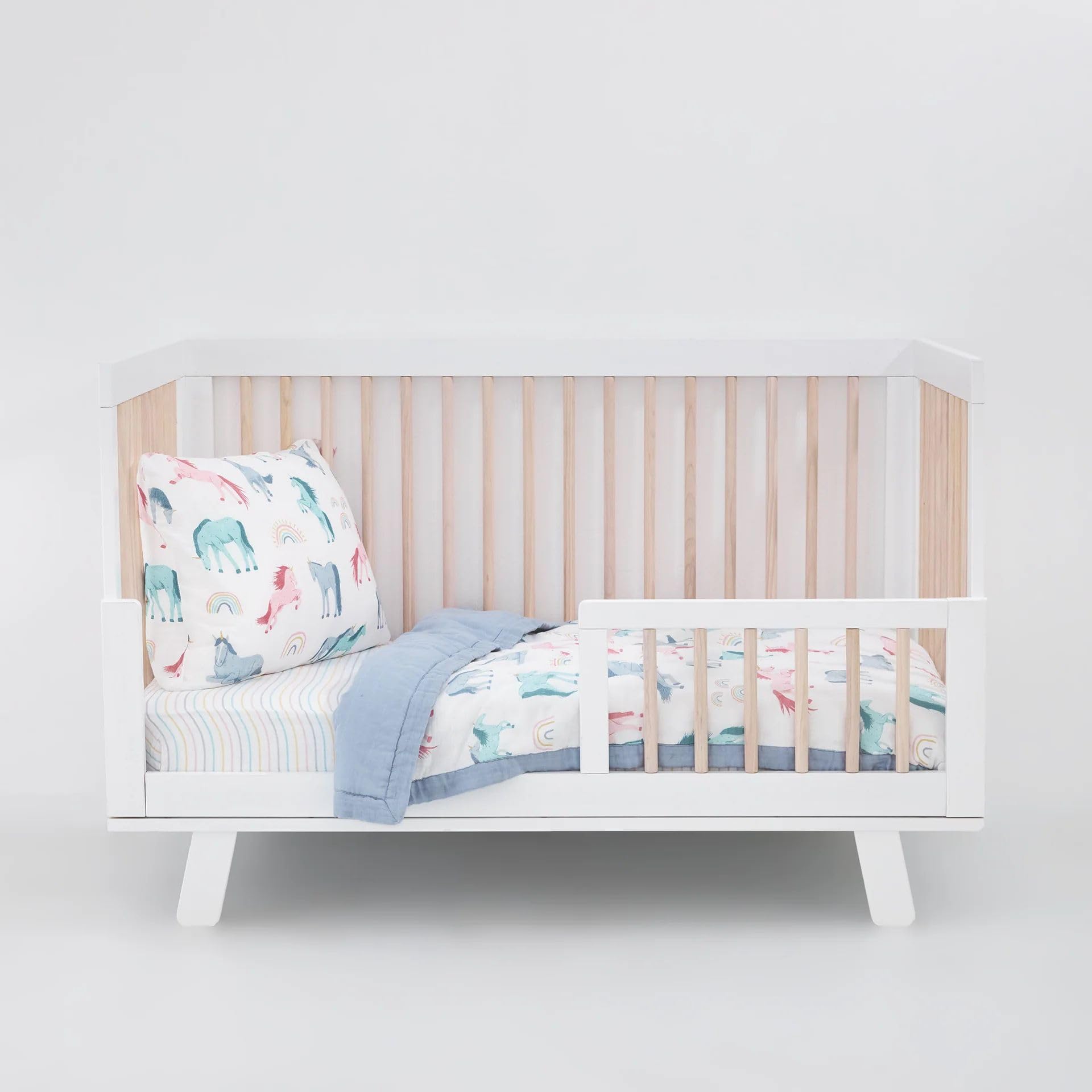 Foto 2 pulgar | Juego De Ropa De Cama Para Niños Pequeños, Muselina De Algodón Con Forma De Unicornio, 3 Piezas - Venta Internacional.