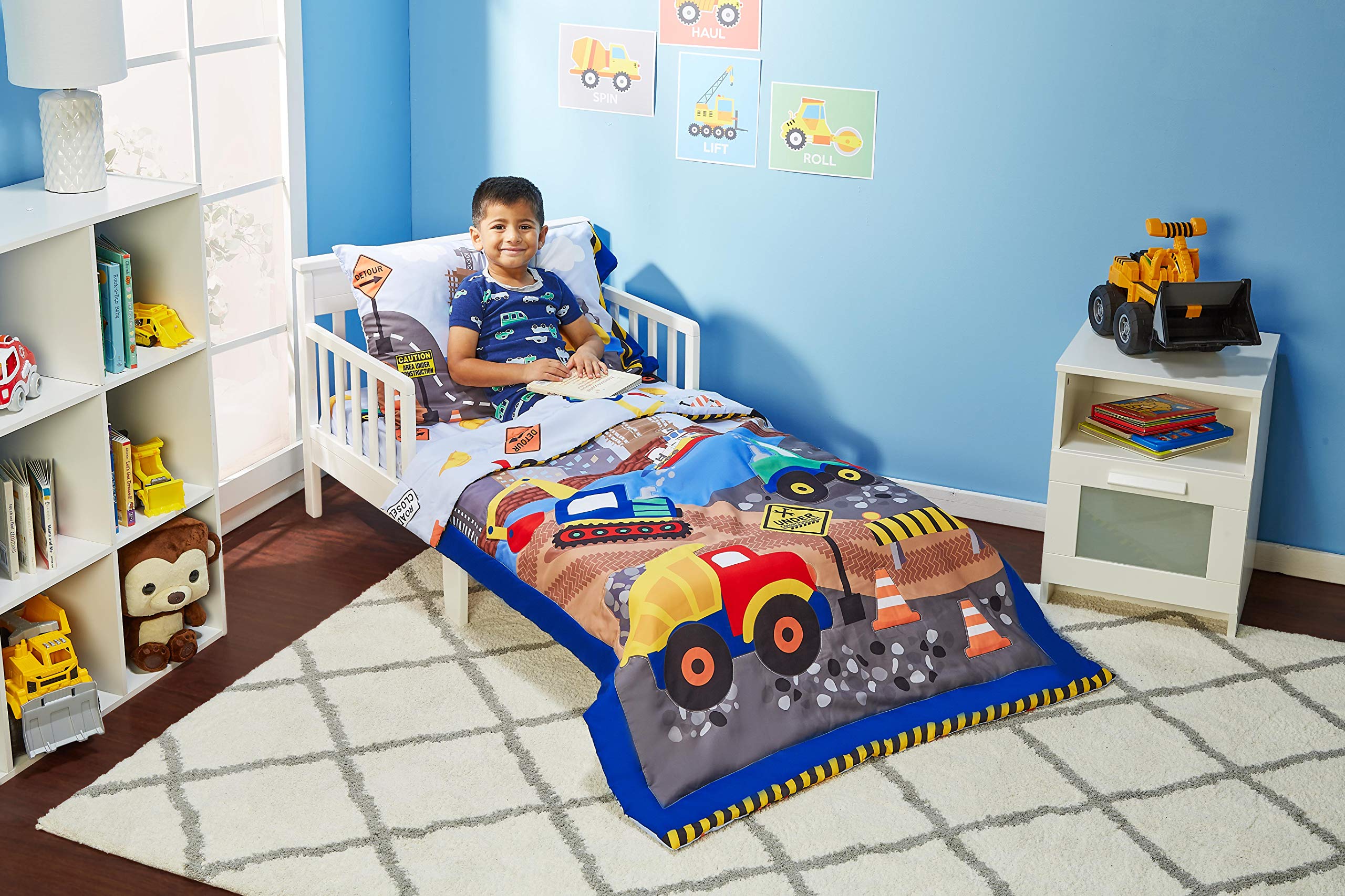 Foto 3 pulgar | Ropa de Cama para Niños Everyday Kids Construcción 4 Piezas - Venta Internacional