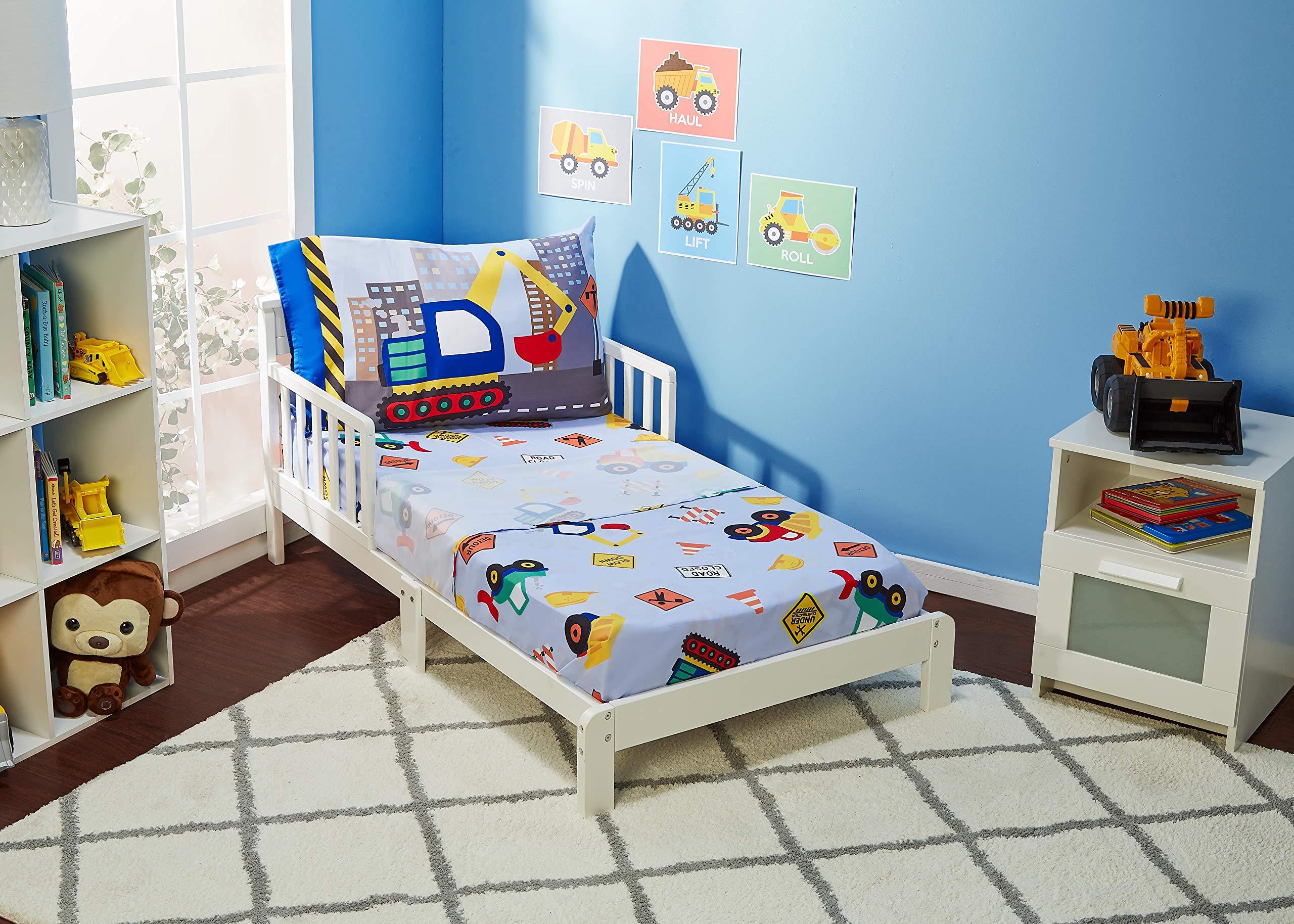 Foto 6 pulgar | Ropa de Cama para Niños Everyday Kids Construcción 4 Piezas - Venta Internacional