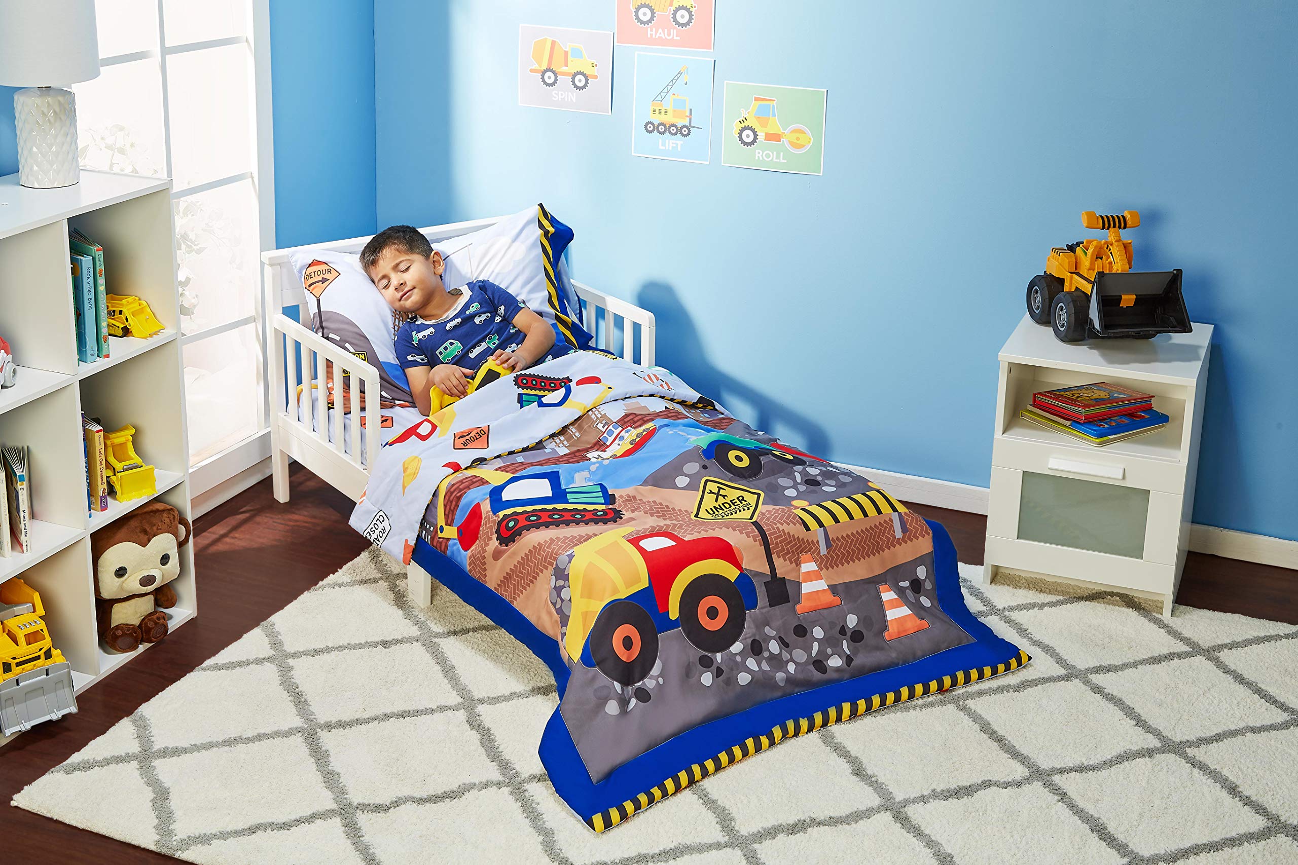 Foto 8 pulgar | Ropa de Cama para Niños Everyday Kids Construcción 4 Piezas - Venta Internacional