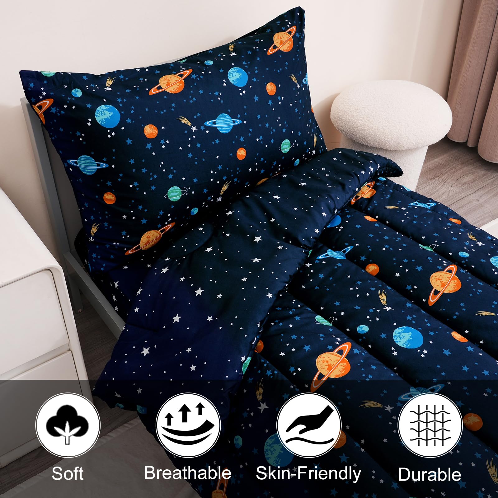 Foto 5 pulgar | Ropa De Cama Phf Ultra Soft Navy Space - Venta Internacional