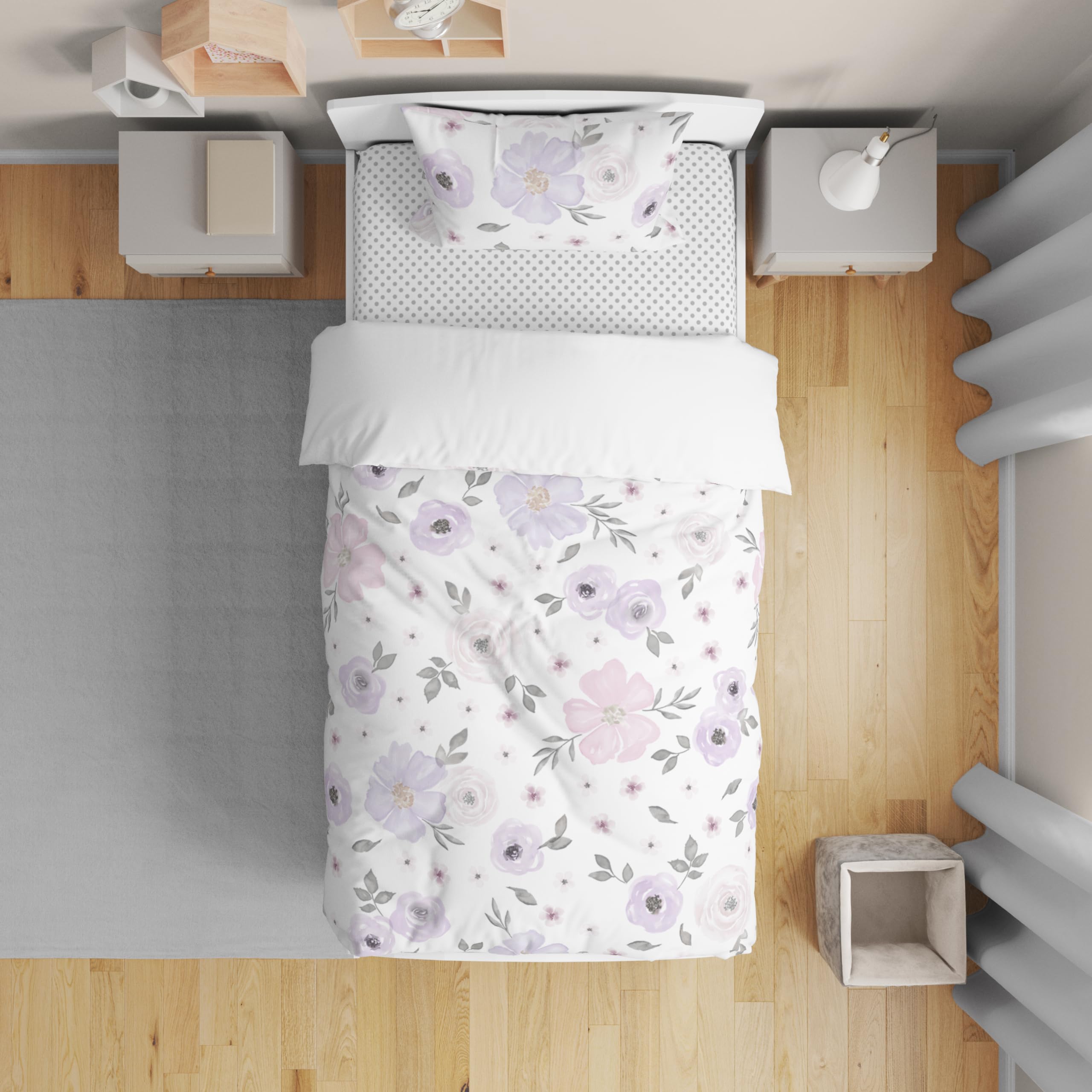 Foto 3 pulgar | Juego de Ropa de Cama Sweet Jojo Designs Estampado Floral para Niños 5 Piezas - Venta Internacional