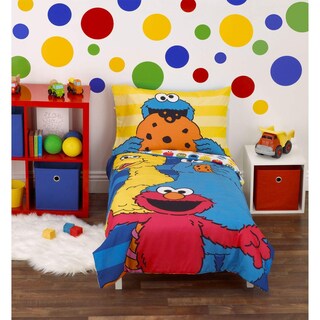 Foto 6 | Juego de Edredón Sesame Street 4 Piezas-Venta Internacional