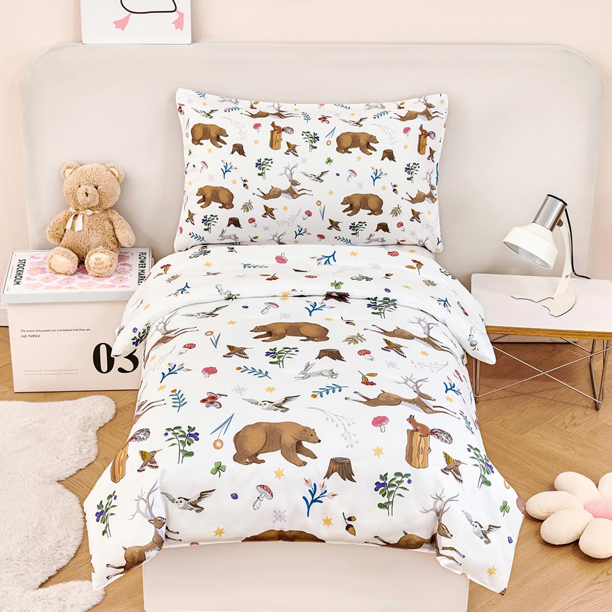 Foto 2 pulgar | Juego De Ropa De Cama Perfemet Woodland Animal Reversible - Venta Internacional