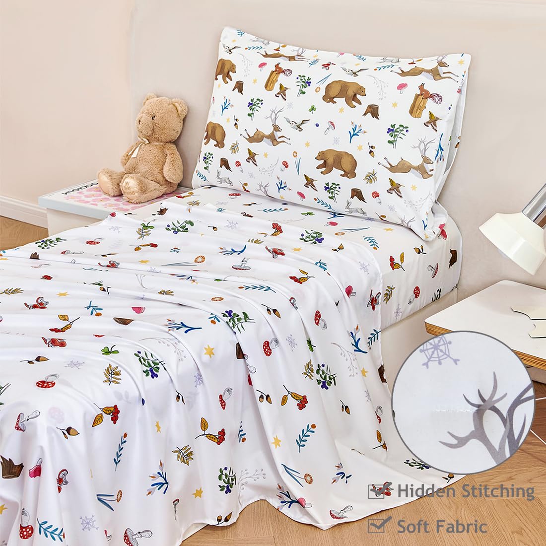 Foto 5 pulgar | Juego De Ropa De Cama Perfemet Woodland Animal Reversible - Venta Internacional