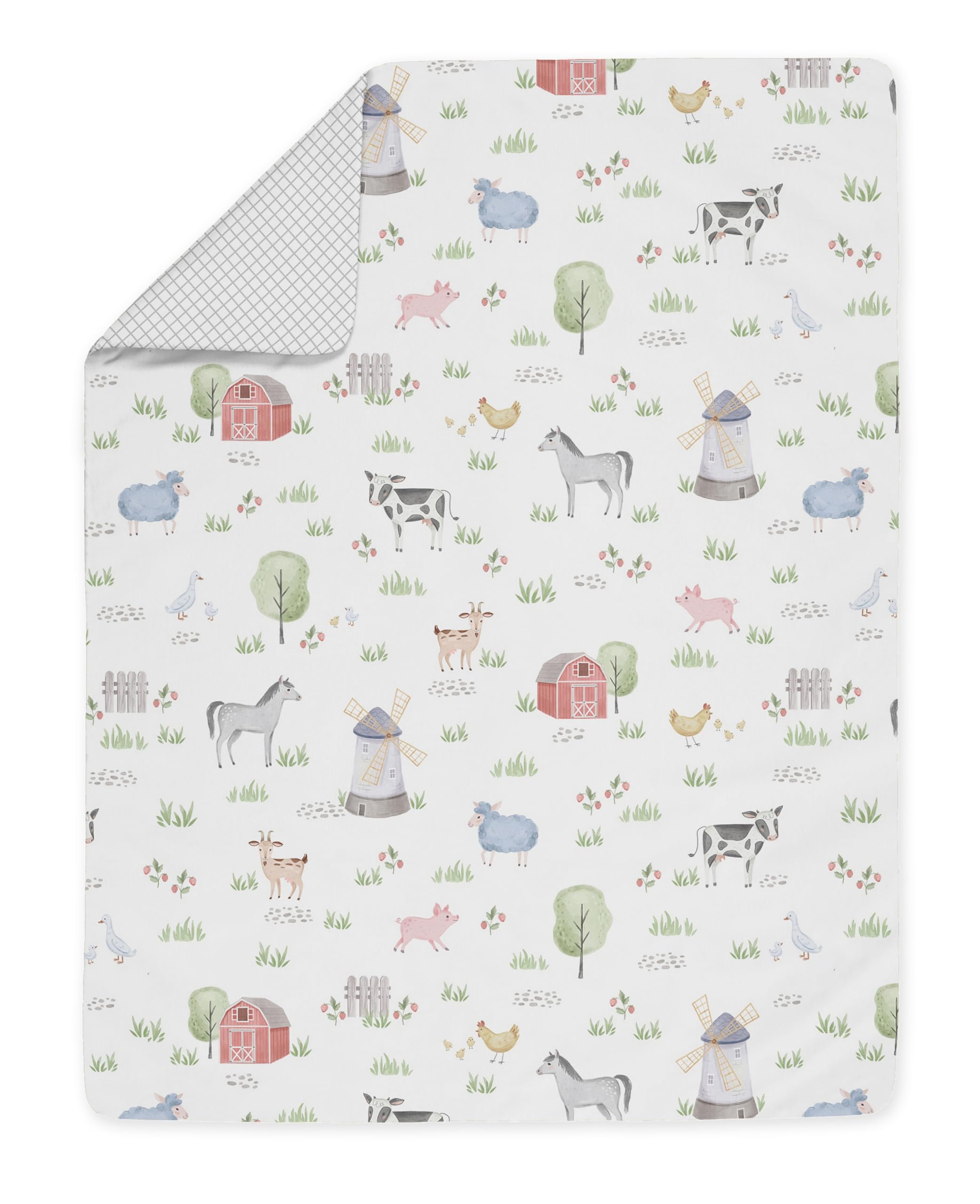 Foto 5 pulgar | Juego de Ropa de Cama Sweet Jojo Diseño Animales de Granja 5 Piezas - Venta Internacional