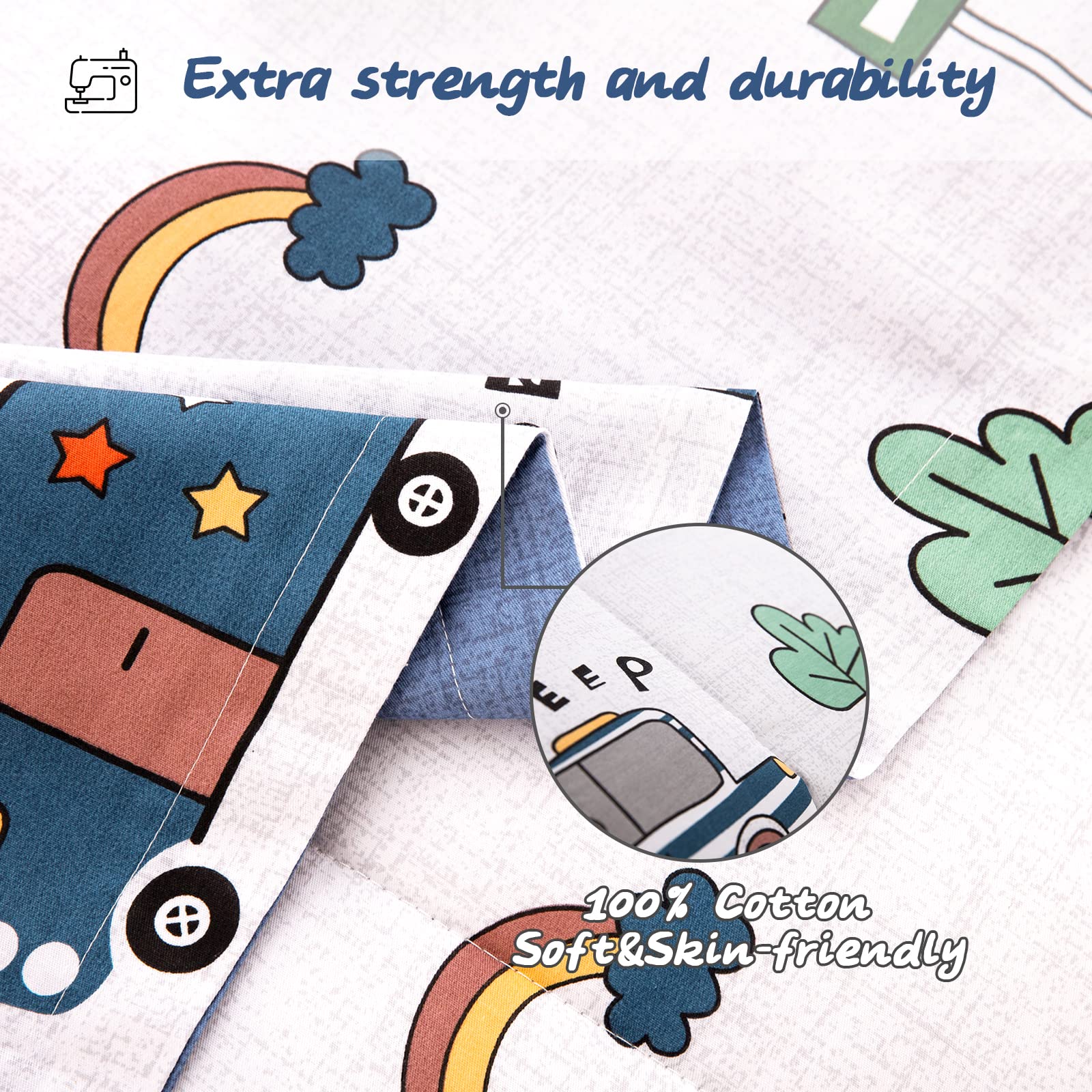 Foto 5 pulgar | Juego De Ropa De Cama Wongs Bedding Cars 4 Piezas Algodón - Venta Internacional