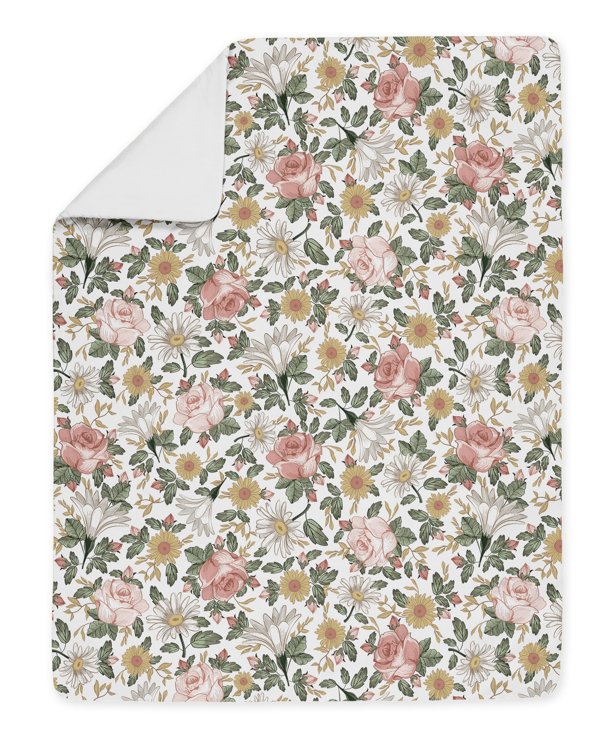 Foto 4 | Juego de Ropa de Cama Sweet Jojo Designs Vintage Floral para Niña 5 Piezas - Venta Internacional