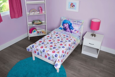 Foto 4 | Juego De Ropa De Cama My Little Pony De 4 Piezas Para Cama Infantil - Venta Internacional.