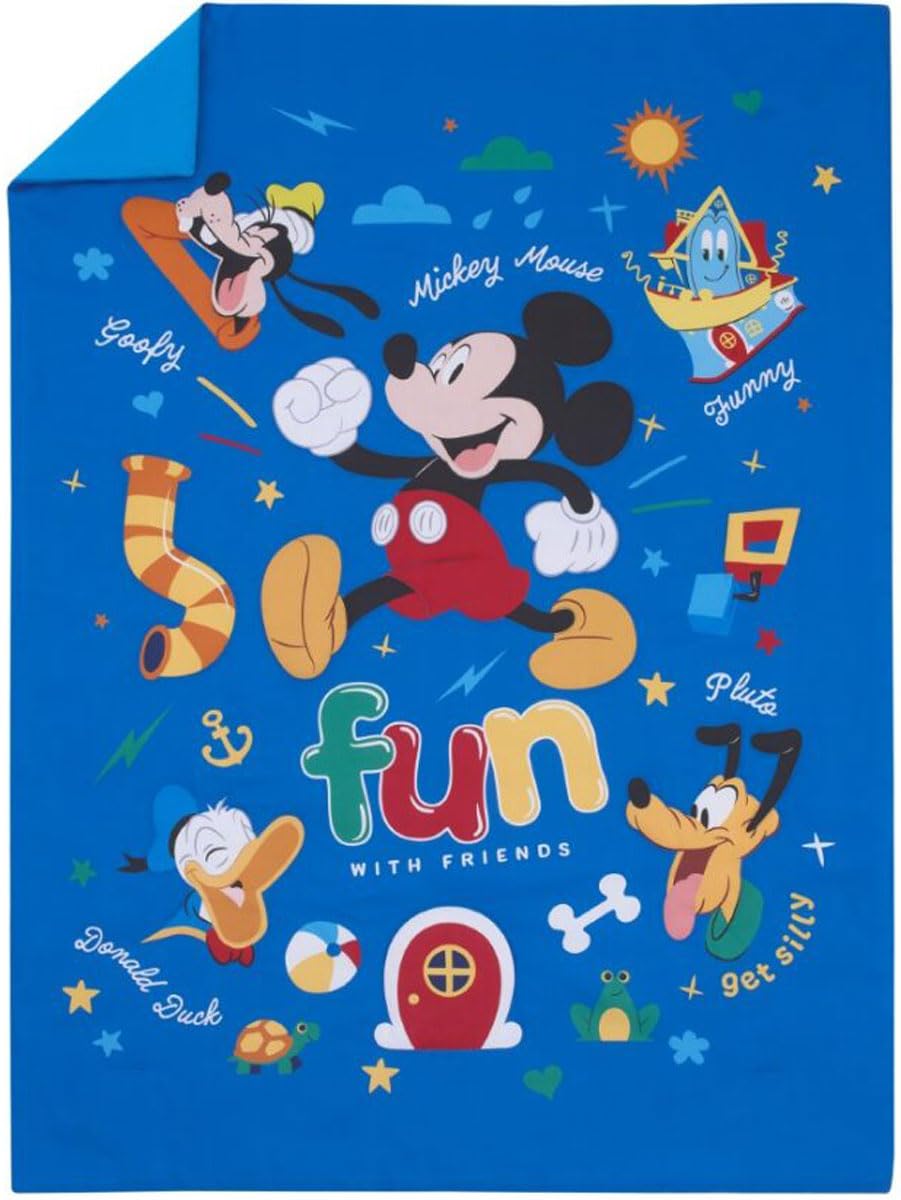 Foto 6 | Juego De Ropa De Cama Disney Mickey Mouse De 4 Piezas Para Niños Pequeños - Venta Internacional.