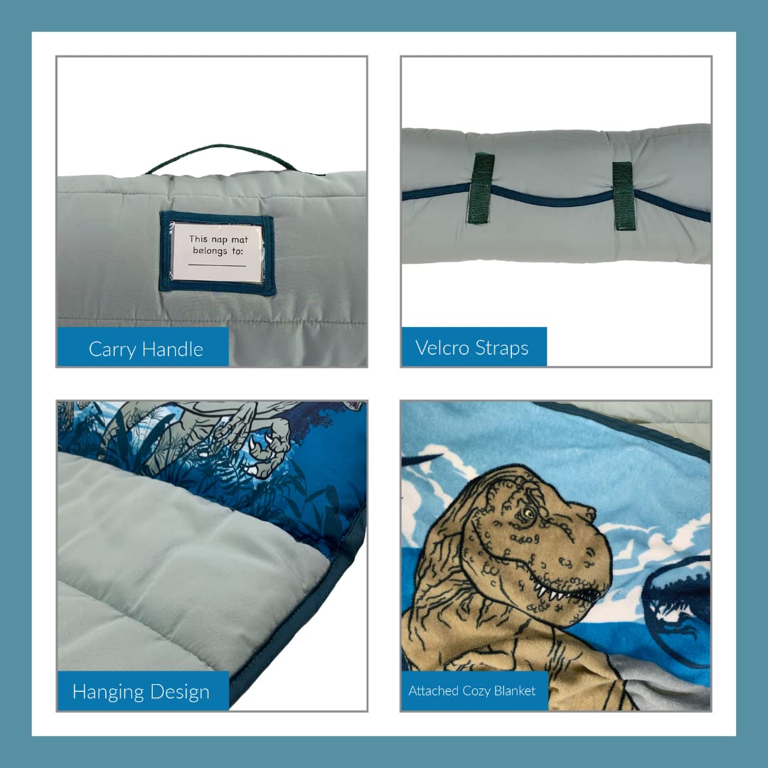 Foto 6 | Alfombrilla De Siesta Para Niños Pequeños Jurassic World, 60 X 115 Cm, Con Almohada Y Manta - Venta Internacional.