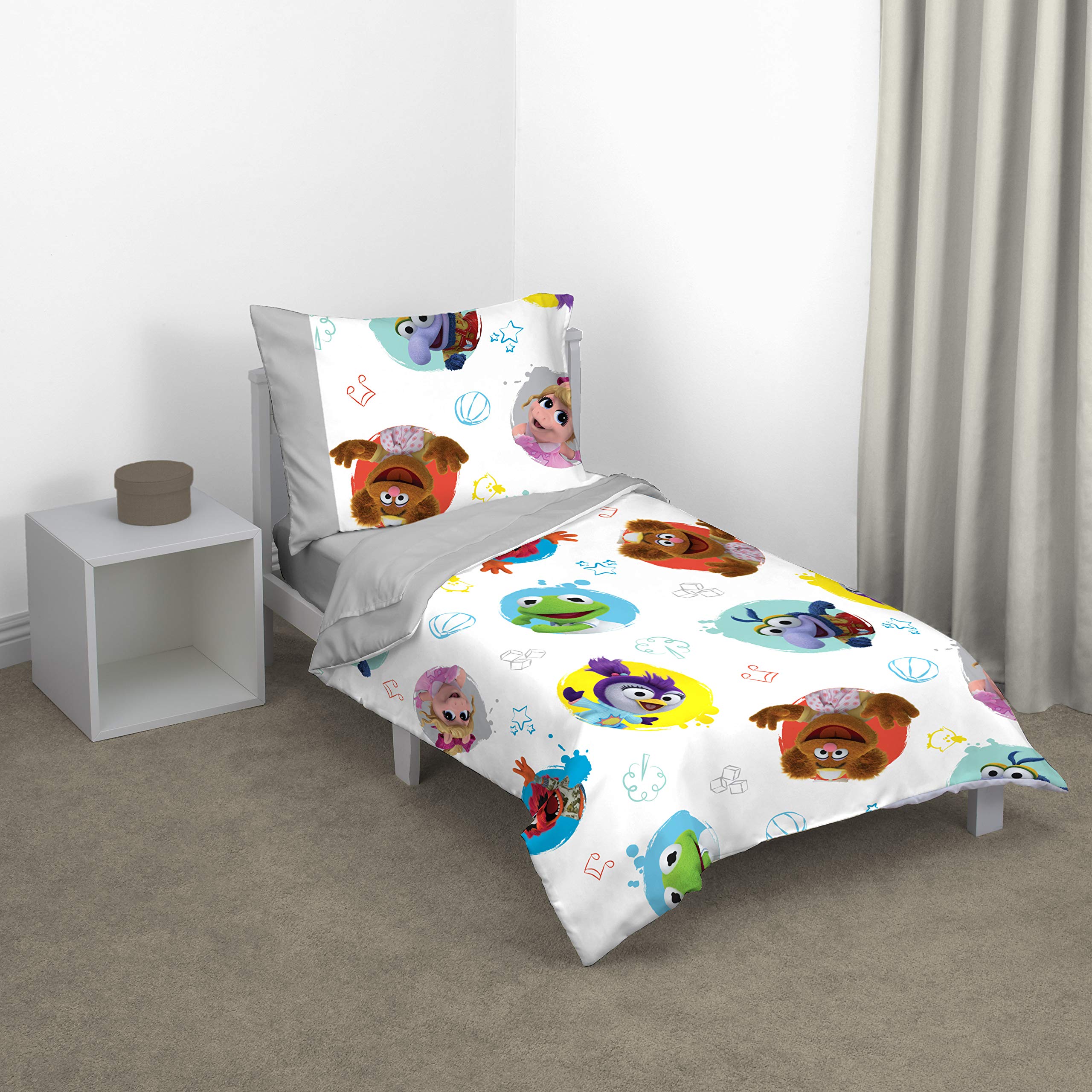 Juego De Cama Para Niños Pequeños Disney Muppet Babies Friendship, 4 Piezas - Venta Internacional.