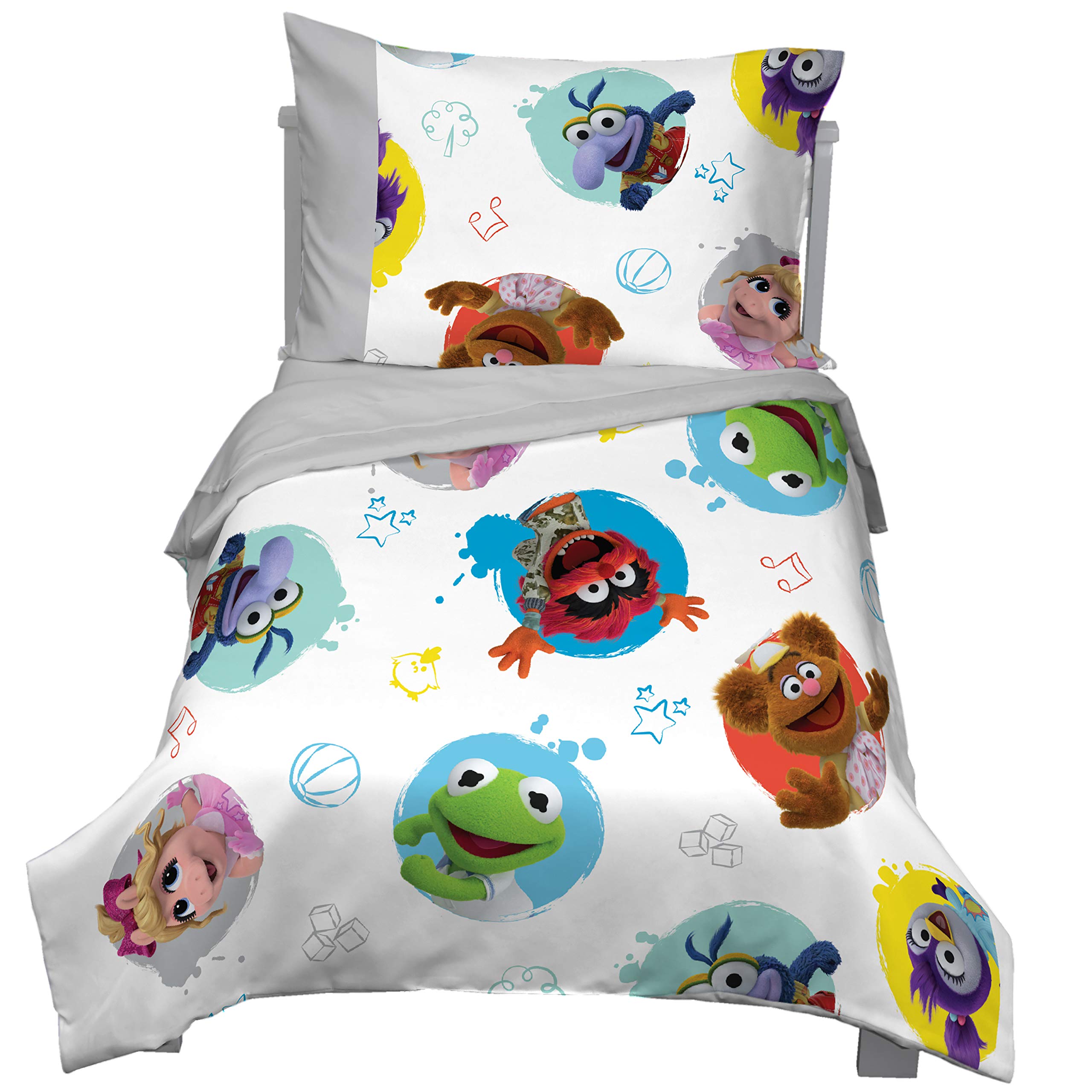 Foto 6 pulgar | Juego De Cama Para Niños Pequeños Disney Muppet Babies Friendship, 4 Piezas - Venta Internacional.