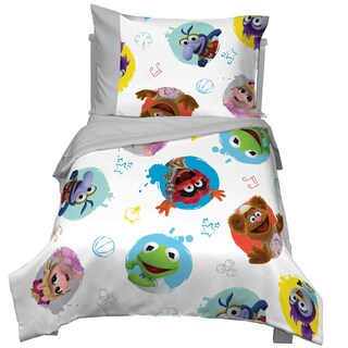 Foto 5 | Juego De Cama Para Niños Pequeños Disney Muppet Babies Friendship, 4 Piezas - Venta Internacional.
