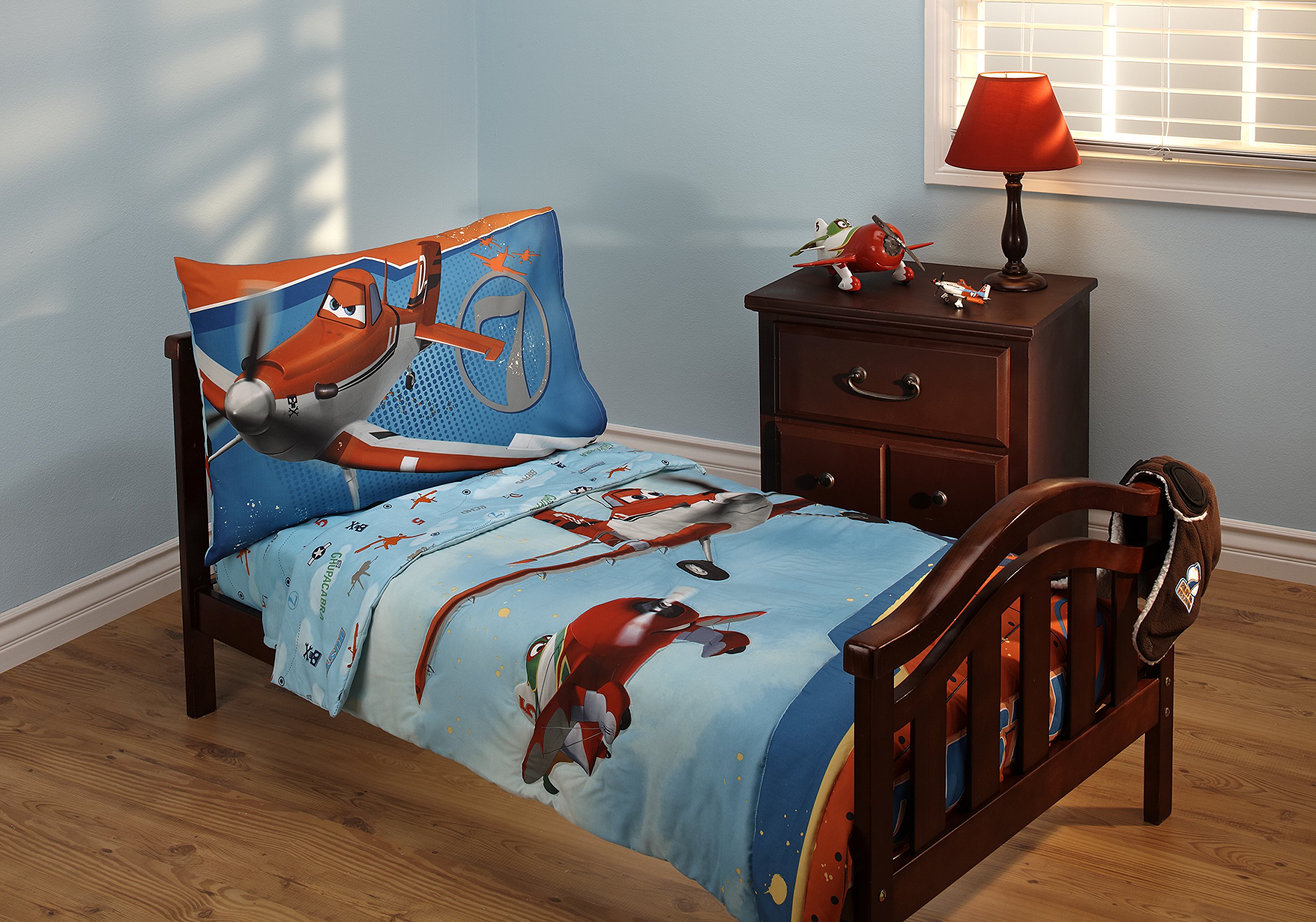 Juego De Ropa De Cama Para Niños Pequeños Disney Planes Let's Soar, 4 Piezas - Venta Internacional.
