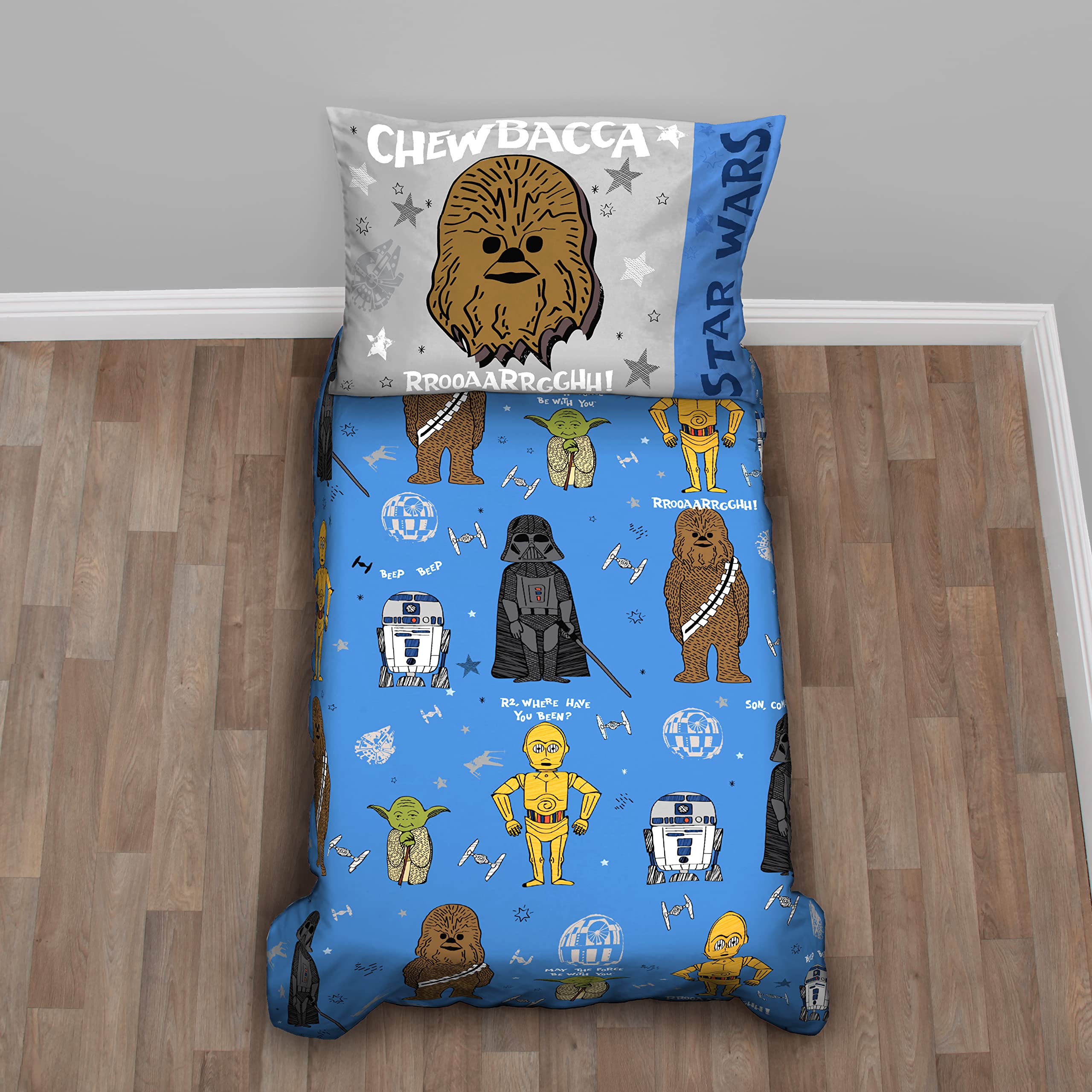 Juego De Ropa De Cama Para Niños Pequeños Disney Star Wars New Again, 4 Piezas - Venta Internacional.