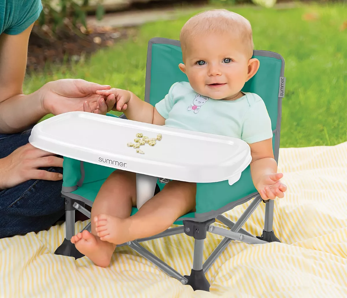 Foto 3 pulgar | Silla para Bebé Plegable Summer Pop'n Sit Ligera Verde