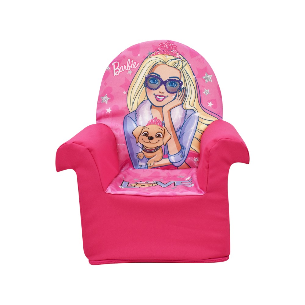 Sillón Infantil Barbie Mattel Individual De Espuma