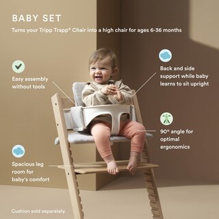 Foto 4 | Trona Stokke Tripp Trapp 2 Natural Con Set Para Recién Nacidos - Venta Internacional.