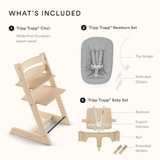 Foto 5 | Trona Stokke Tripp Trapp 2 Natural Con Set Para Recién Nacidos - Venta Internacional.