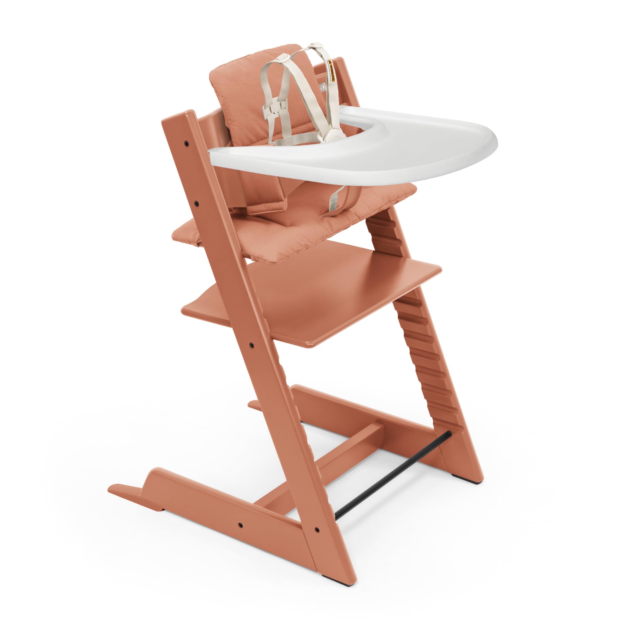 Trona Stokke Tripp Trapp 2 De Terracota Con Cojín Y Bandeja - Venta Internacional.
