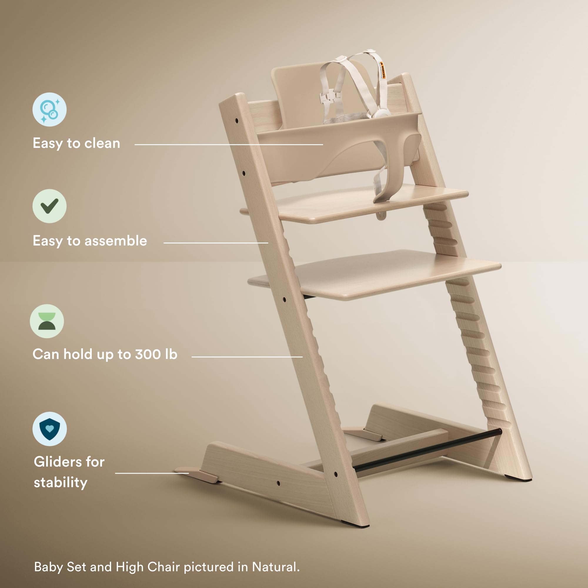 Foto 4 pulgar | Trona Stokke Tripp Trapp 2 Storm Grey Con Cojín Y Bandeja - Venta Internacional.