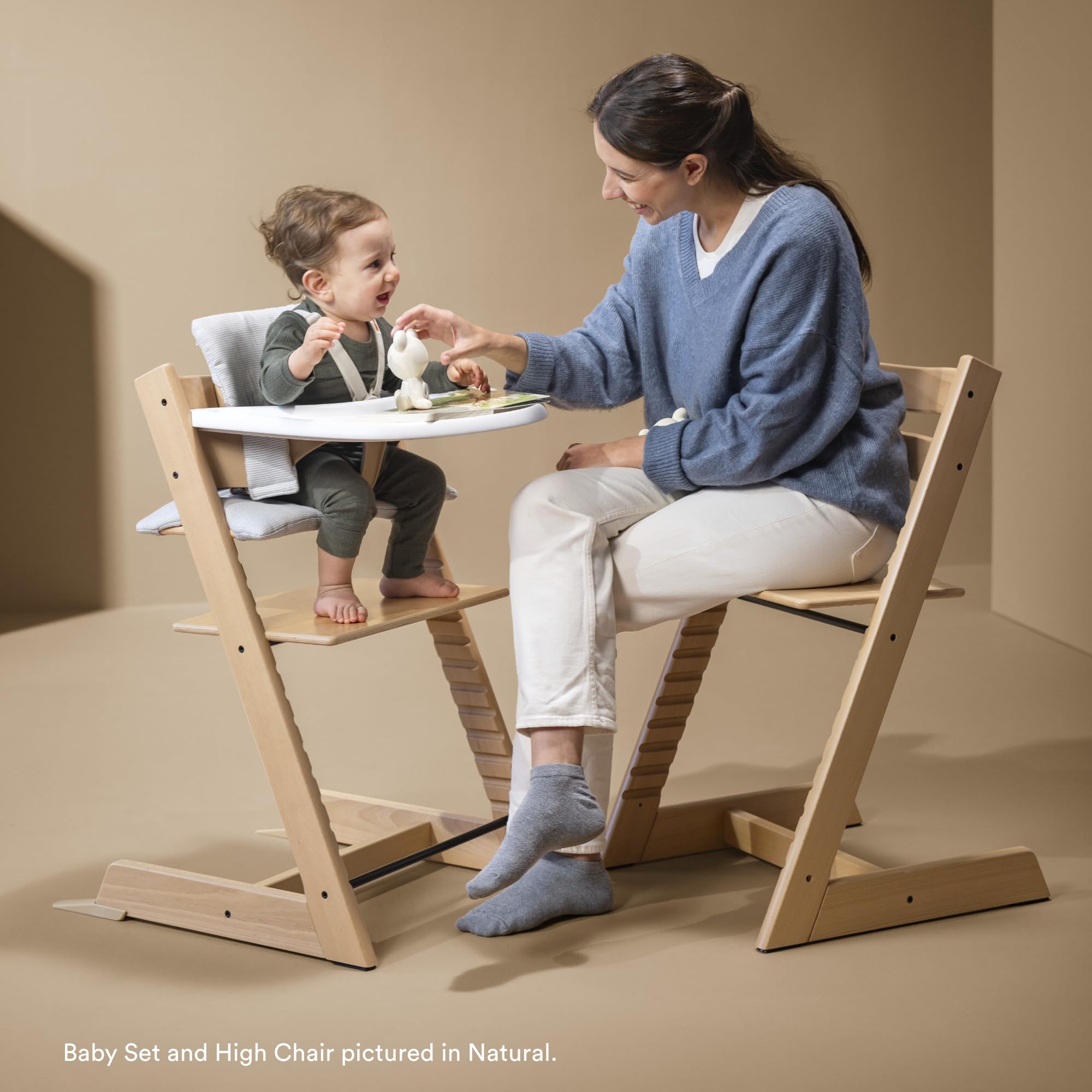 Foto 7 pulgar | Trona Stokke Tripp Trapp 2 Storm Grey Con Cojín Y Bandeja - Venta Internacional.