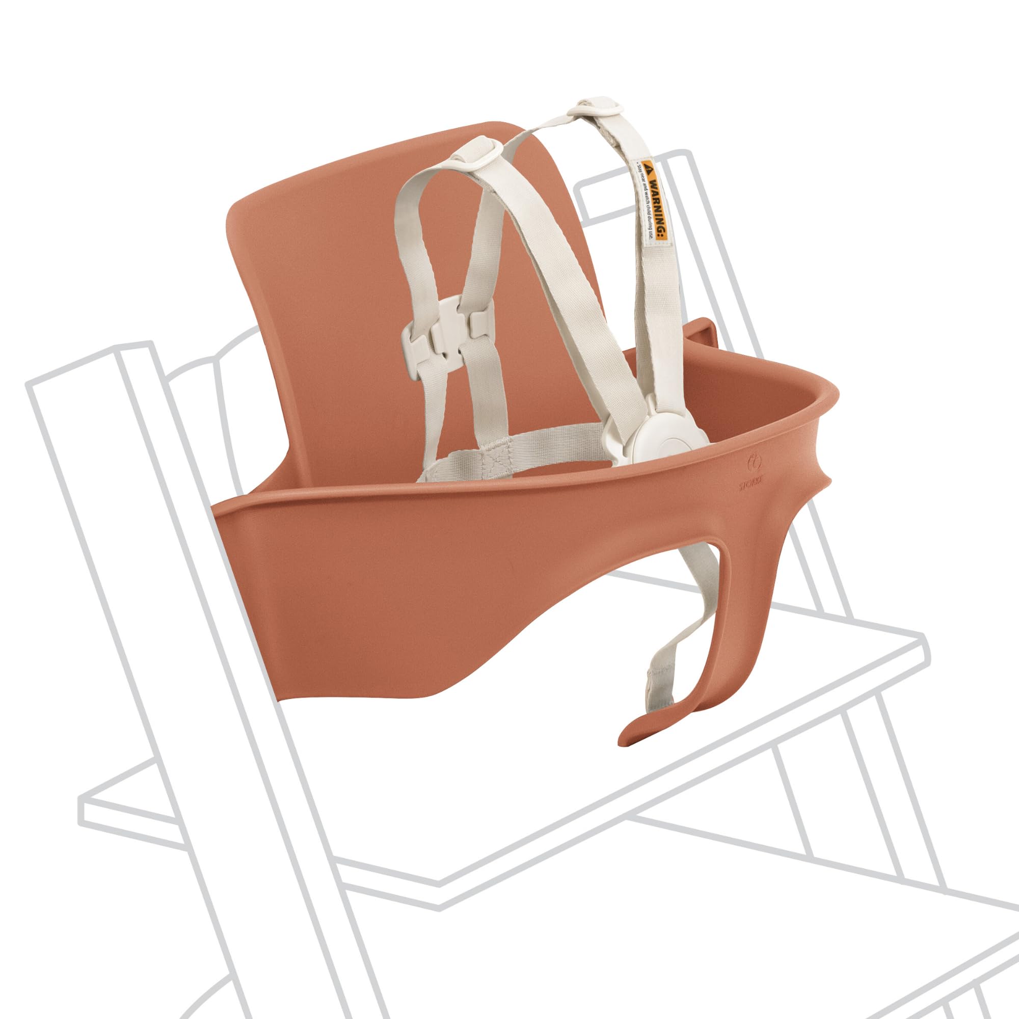 Foto 2 pulgar | Trona Stokke Tripp Trapp Baby Set 2 Terracota - Venta Internacional.