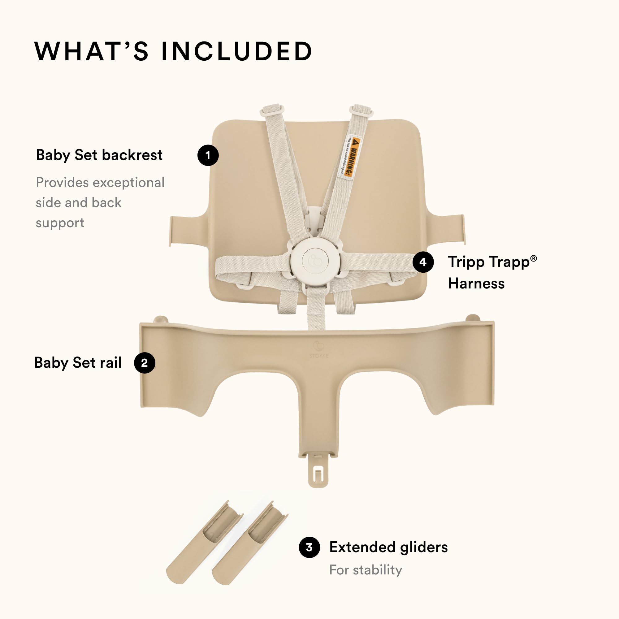 Foto 4 | Trona Stokke Tripp Trapp Baby Set 2 Terracota - Venta Internacional.
