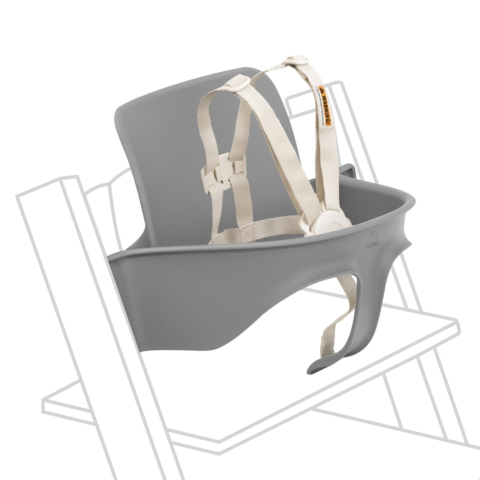 Trona Stokke Tripp Trapp Baby Set 2 Storm Grey 6-36 M - Venta Internacional.