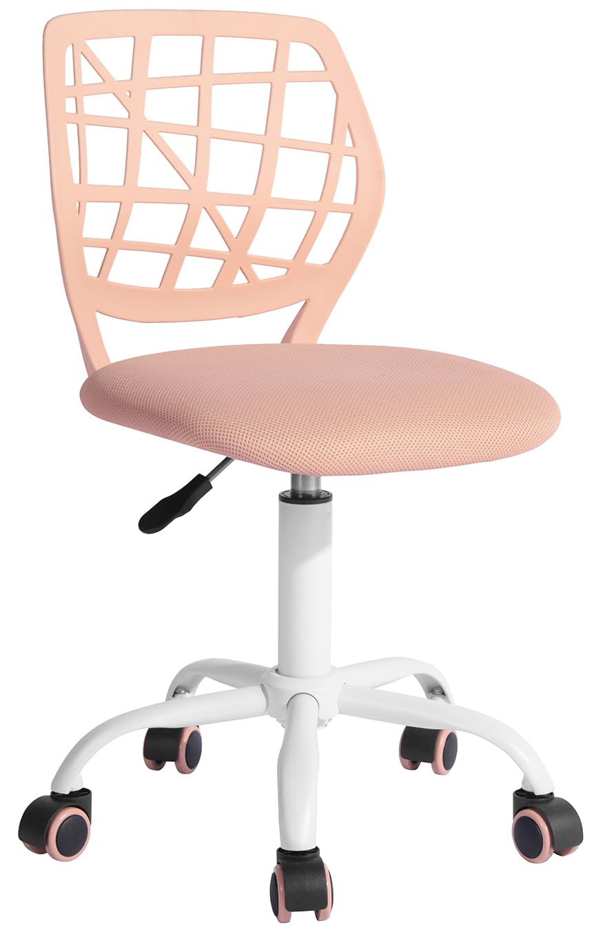 Silla De Escritorio Furniturer Para Niños  De Malla  Giratoria  Sin Brazos  Con Cojín - Venta Internacional.