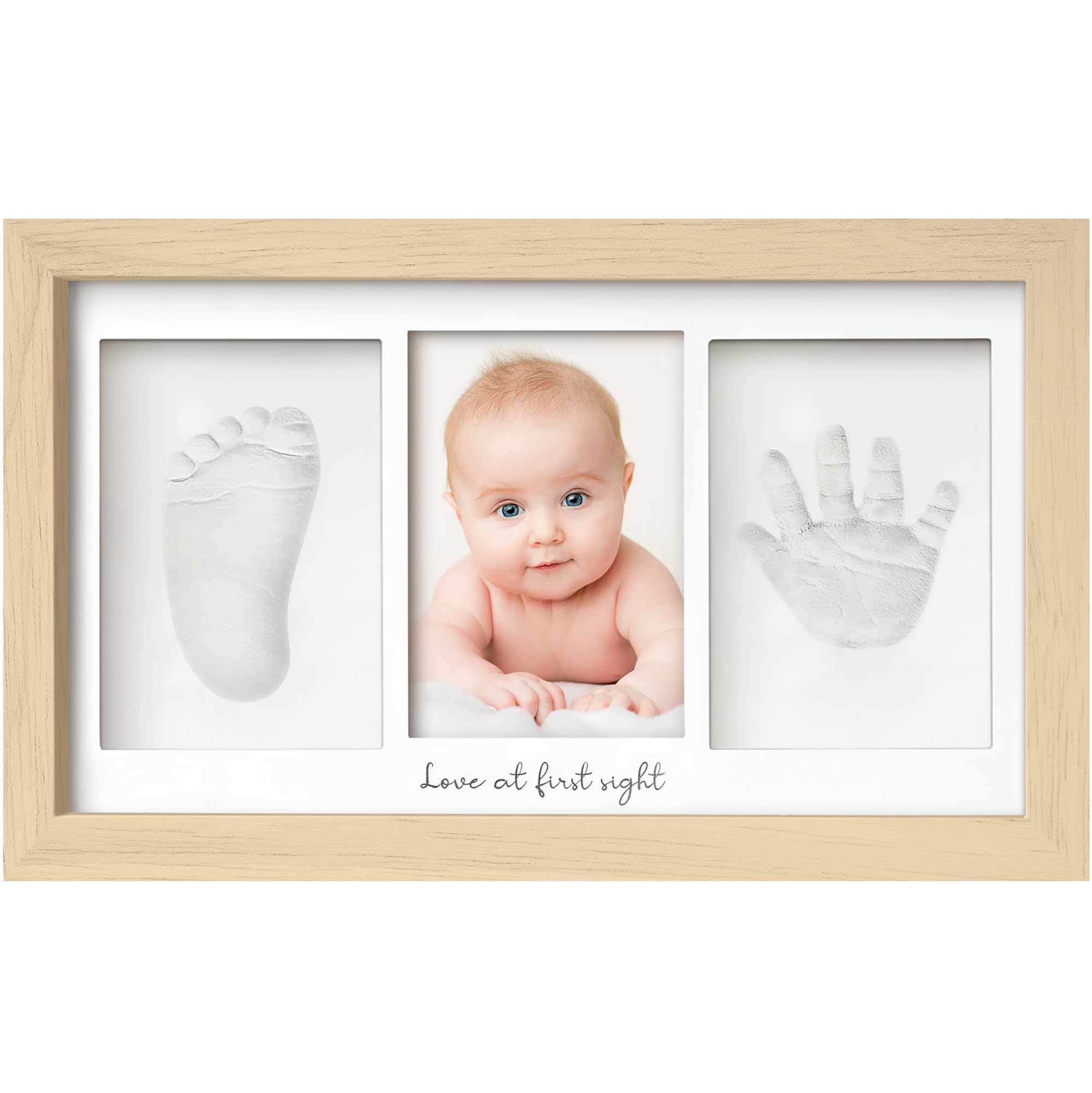 Foto 2 pulgar | Marco De Recuerdos De Arcilla Keababies Con Kit De Manos Y Huellas Para Bebés - Venta Internacional.