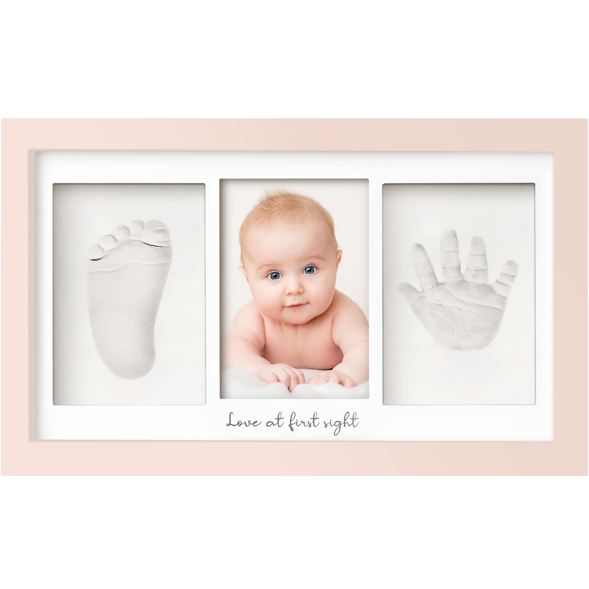 Foto 2 pulgar | Marco De Recuerdos De Arcilla Keababies Con Kit De Manos Y Huellas Para Bebés - Venta Internacional.