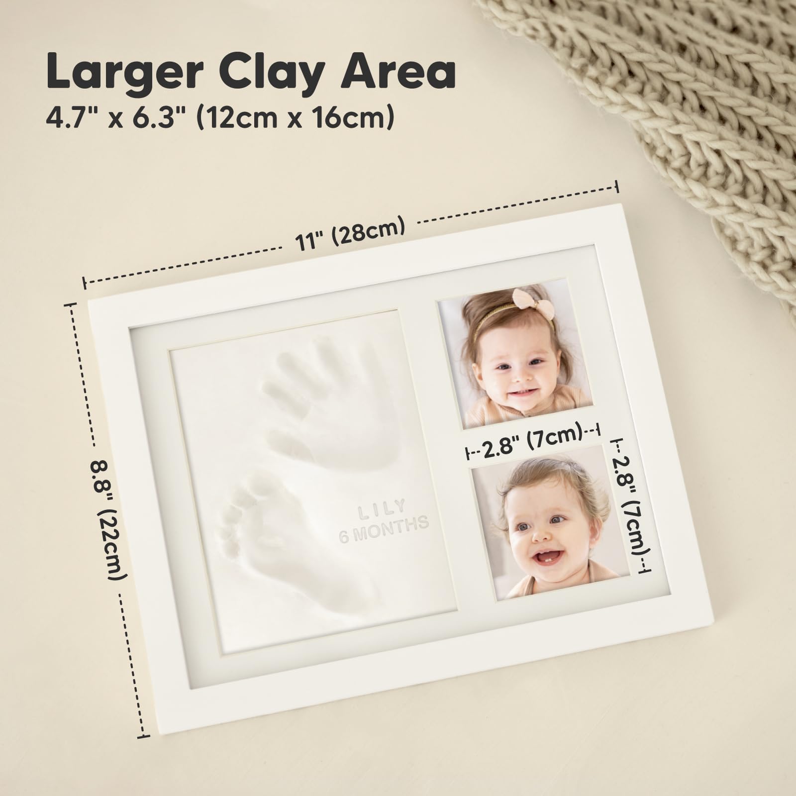 Foto 4 | Kit De Manos Y Huellas Para Bebés Keababies Quick Dry Clay Alpine - Venta Internacional.
