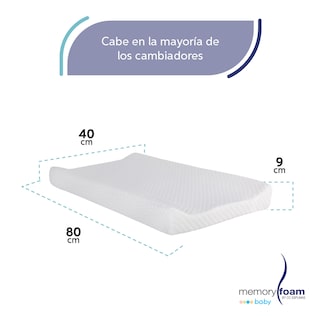 Foto 5 | Colchón Cambiador Memory Foam color Blanco